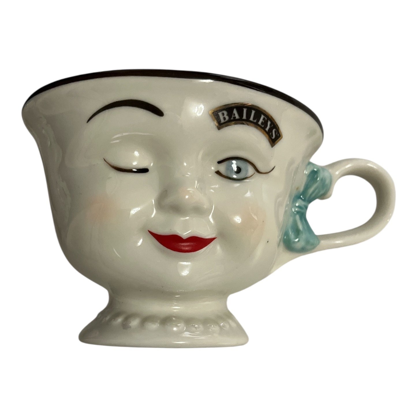 1996 Baileys Irish Cream Winking Face Mugs Pair – Limited Edition Advertising Cups