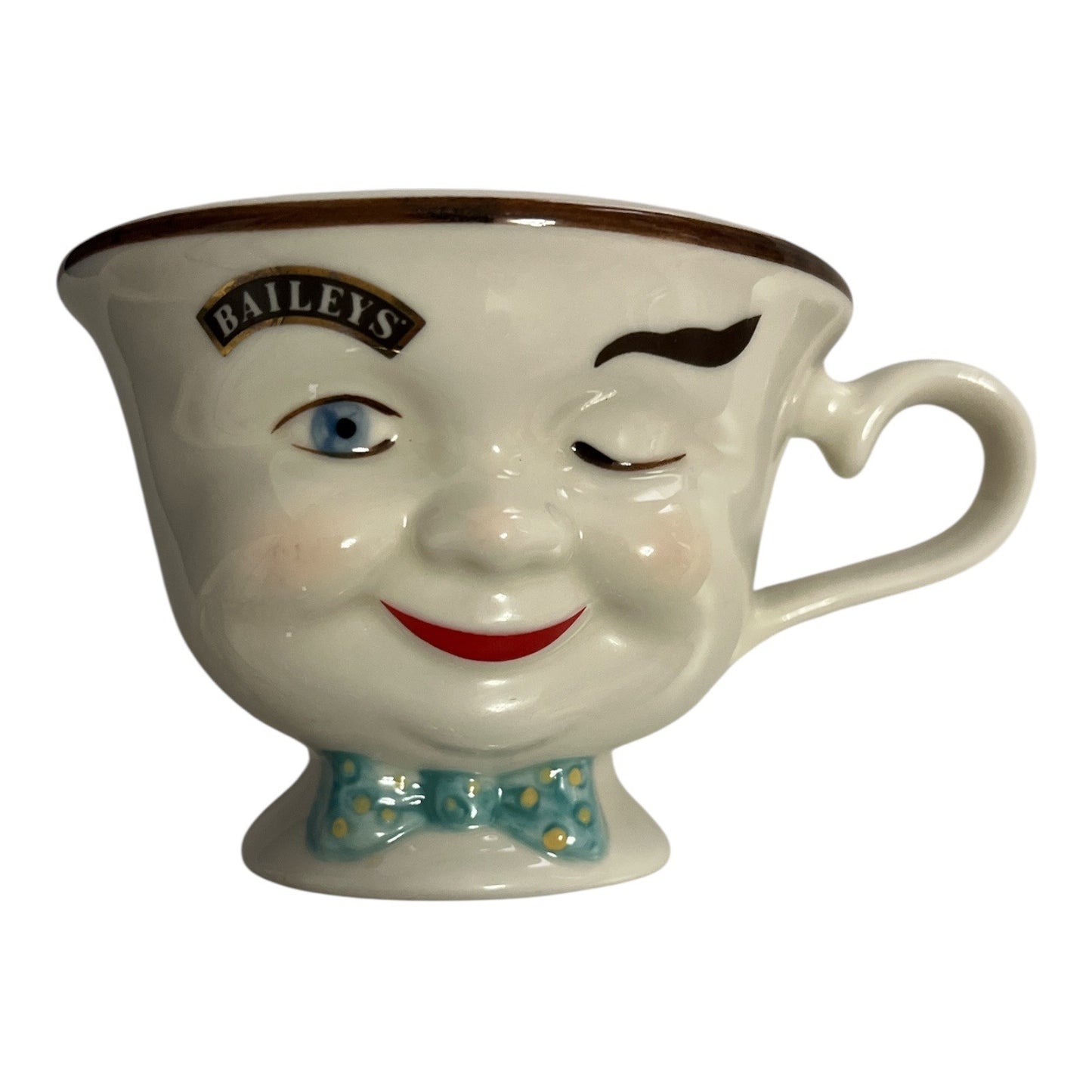 1996 Baileys Irish Cream Winking Face Mugs Pair – Limited Edition Advertising Cups