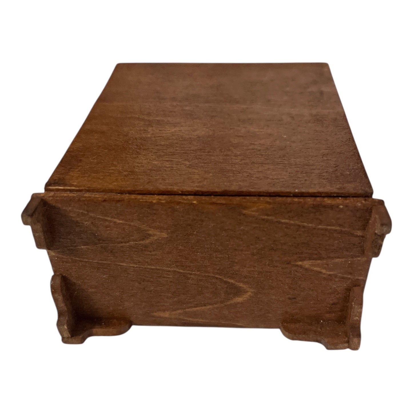 Vintage 1:12 Scale Miniature Wooden Secretary Desk Dollhouse Furniture No Roll Top
