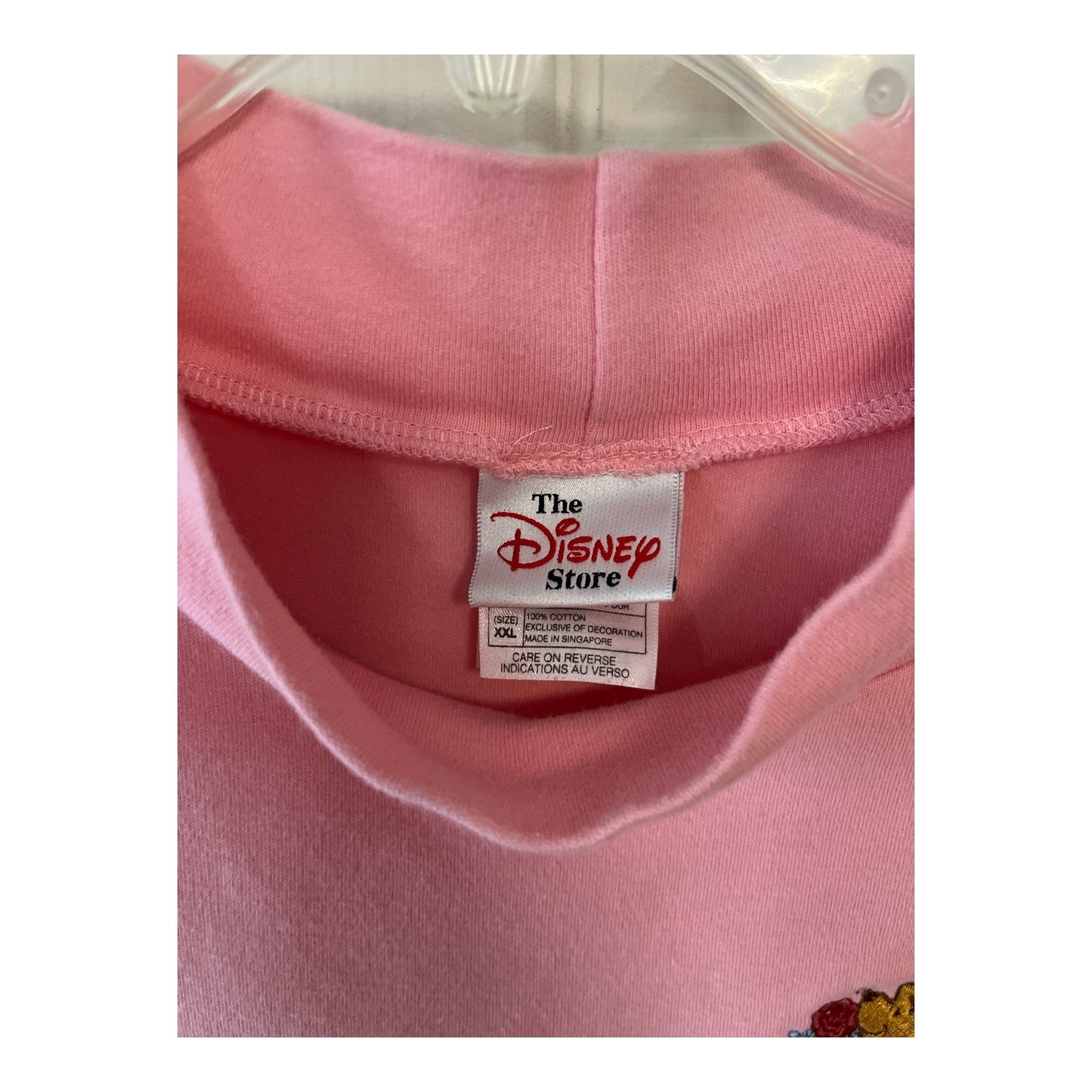 VTG Disney Store Winnie the Pooh Pink Sleeveless Mock Neck Shirt – Women’s XXL