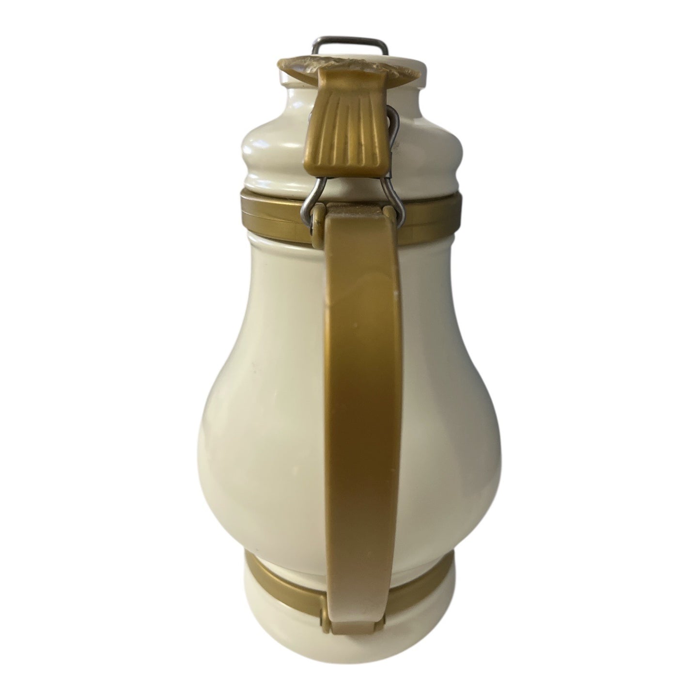 Vintage Sisi Empress Elisabeth Austria Ceramic Swing-Top Bottle Stein 9” Lid Broken