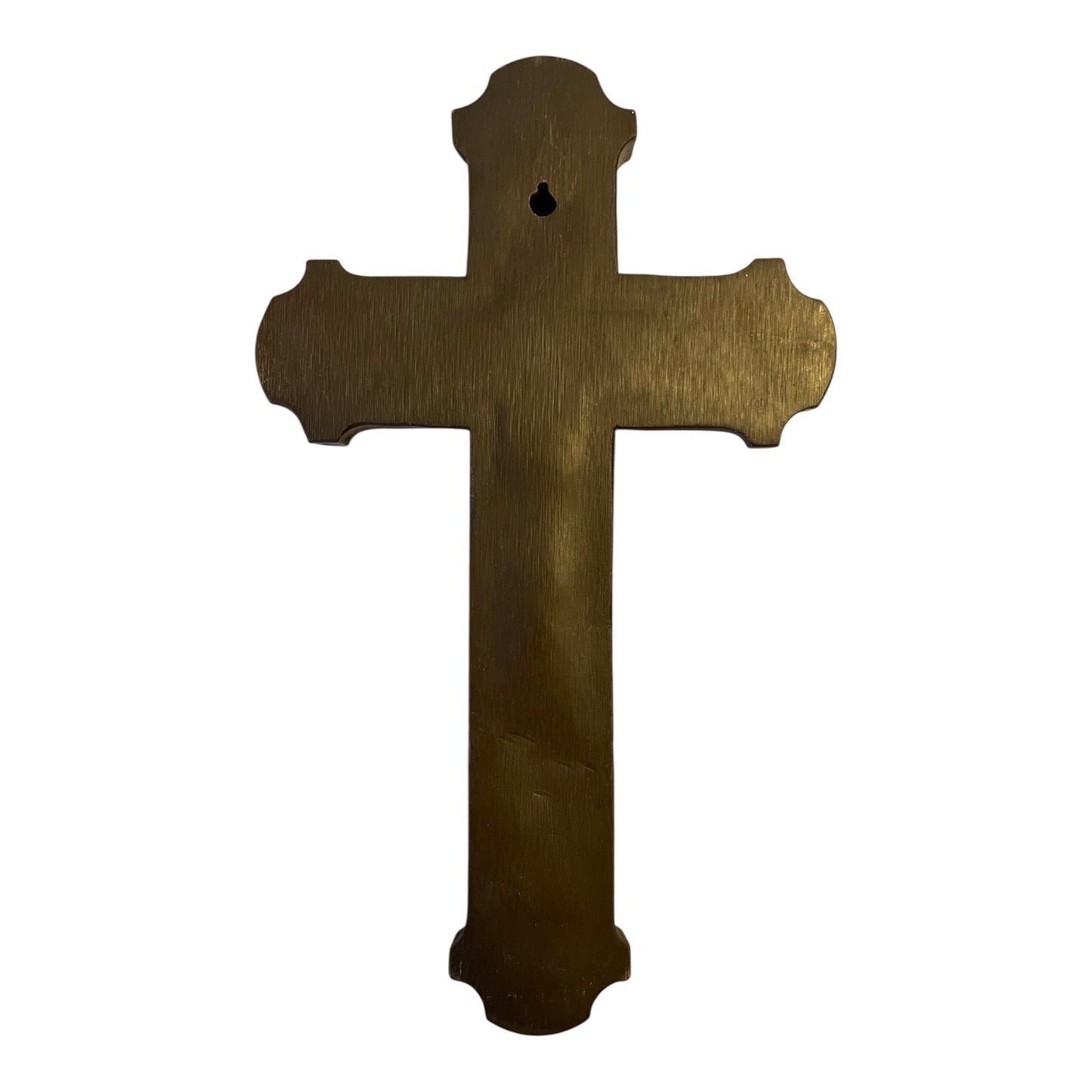 1950s Vintage Catholic Last Rites Crucifix Wall Set – Hidden Compartment Sick Call INRI Cross – Heavy Religious Decor