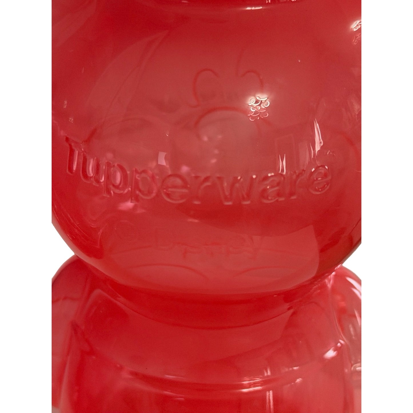 Vintage Tupperware Mickey Mouse Water Bottles Set of 2 Red Disney Kids Drink Containers