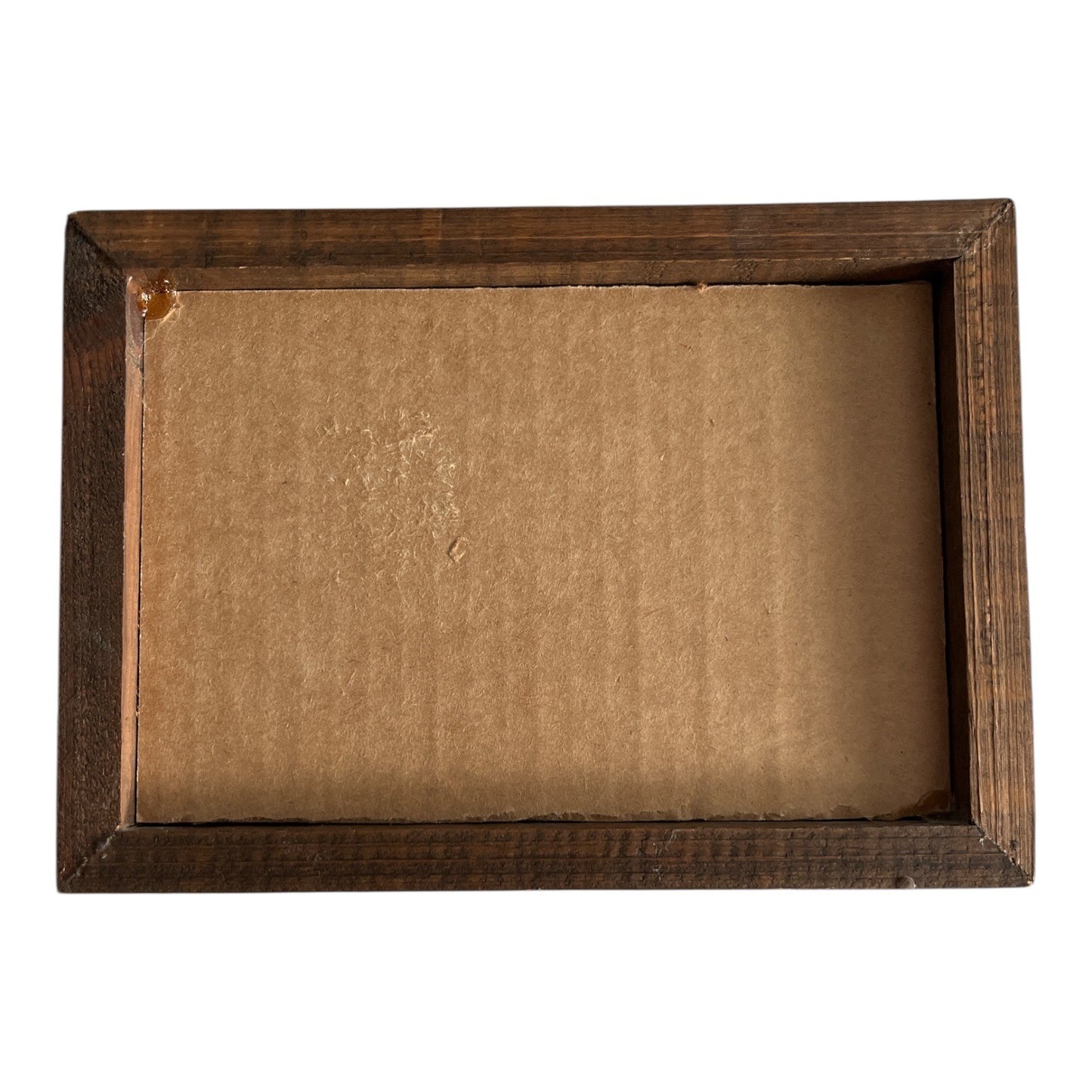 Vintage Handcrafted Wood Inlay Western Cowboy Wall Art 7x5 Rustic Framed Plaque