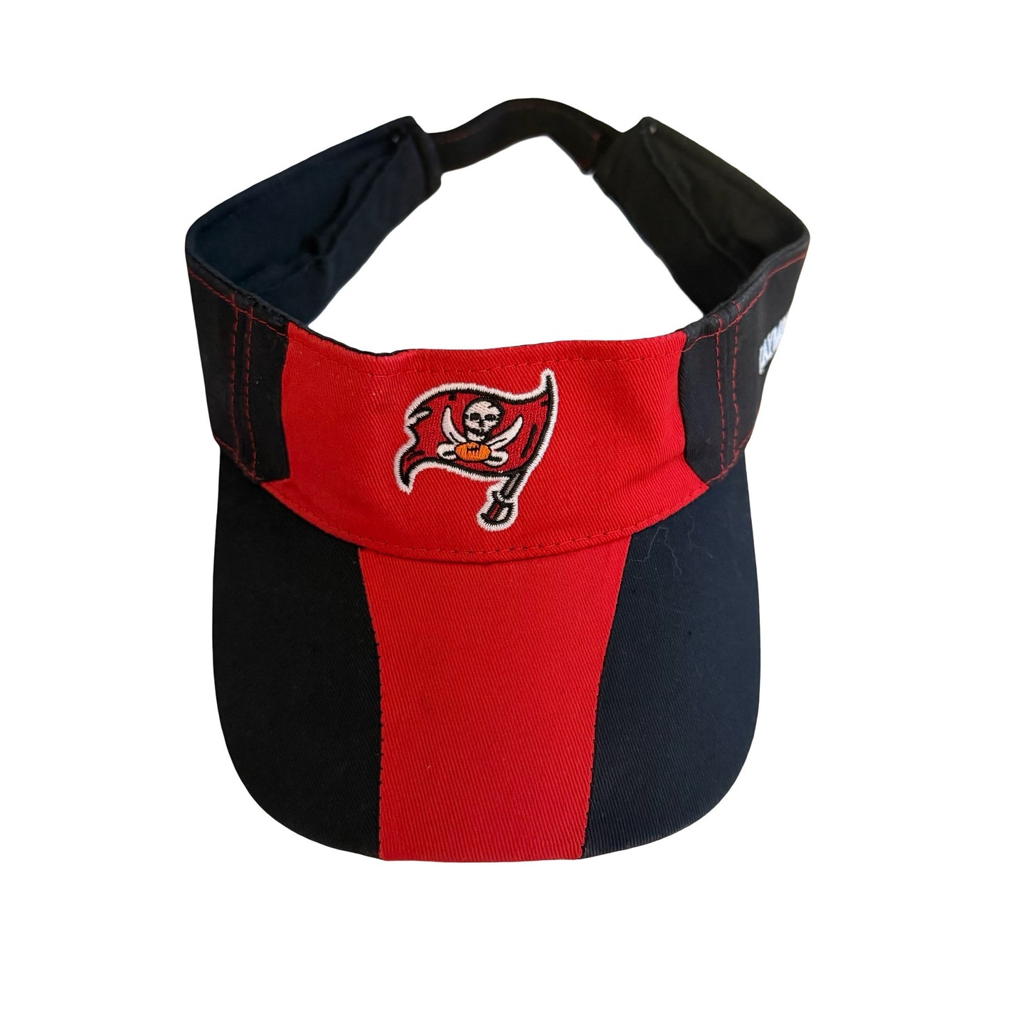 Tampa Bay Buccaneers Visor Raymond James Stadium Red Black Adjustable Cotton Hat