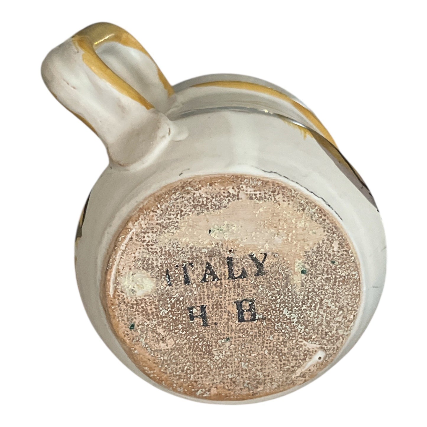 Vintage Italian Hand-Painted Ceramic Creamer – Marked “Italy 4B” – 3 x 2.5”