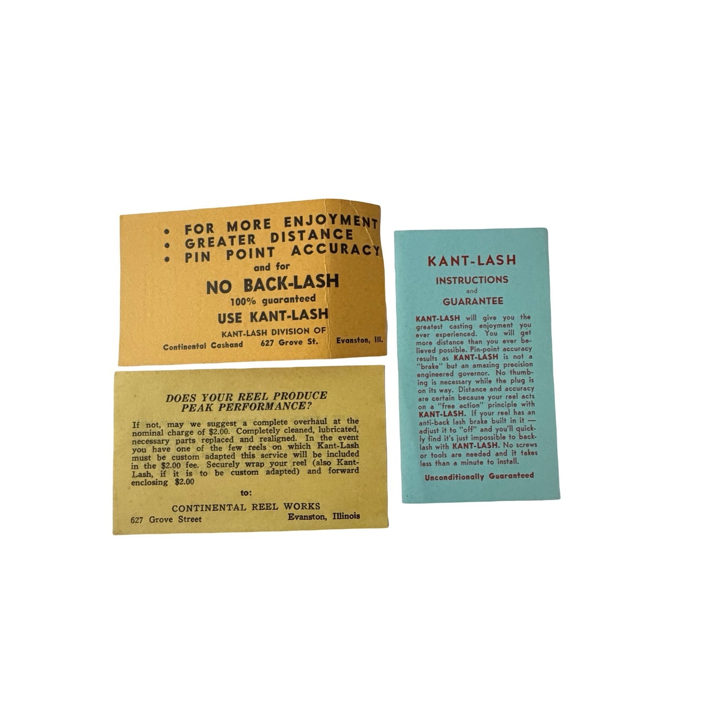 Vintage Kant-Lash Reel Lash Adapter Fishing Reel Accessory Complete in Original Box
