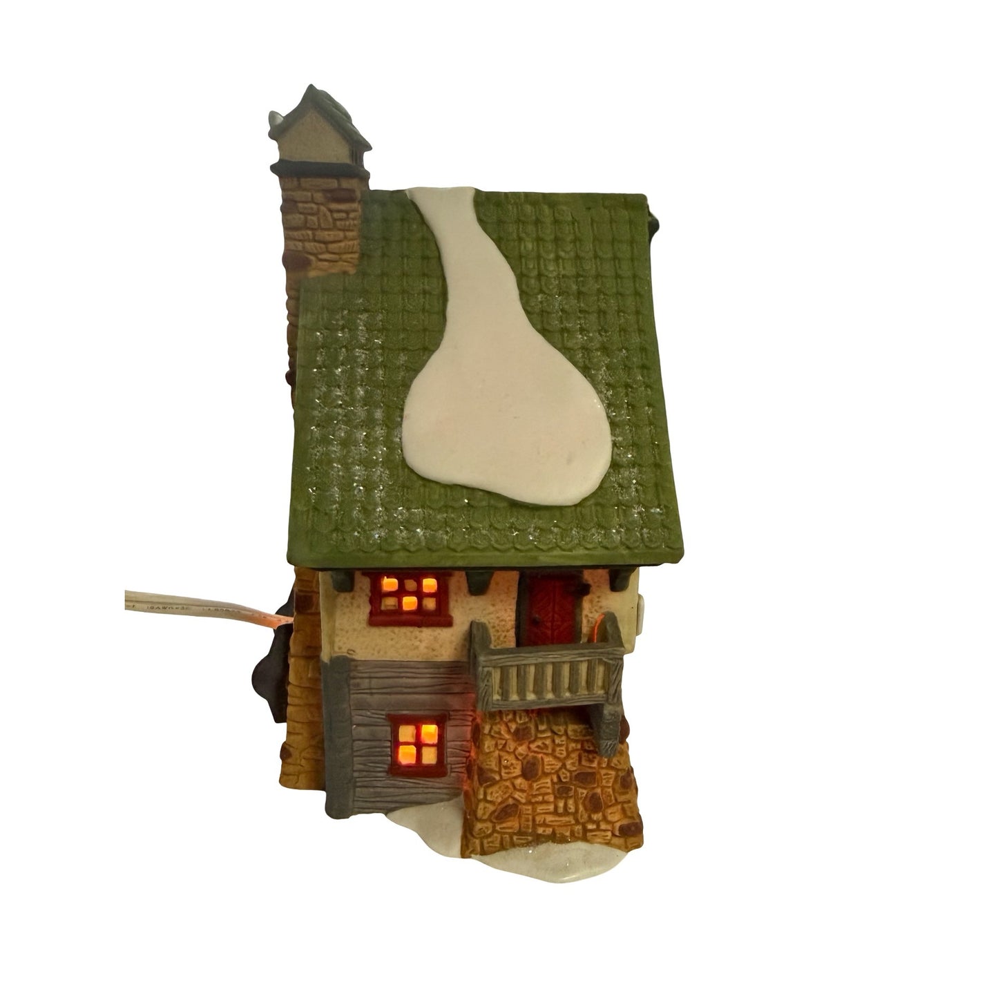 Department 56 North Pole Series Elf Bunkhouse Lighted Village House 1990