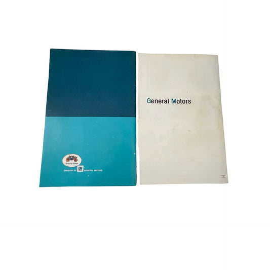 1965 GM Fisher Body Booklet & A Look at GM General Motors Brochure Lot of 2