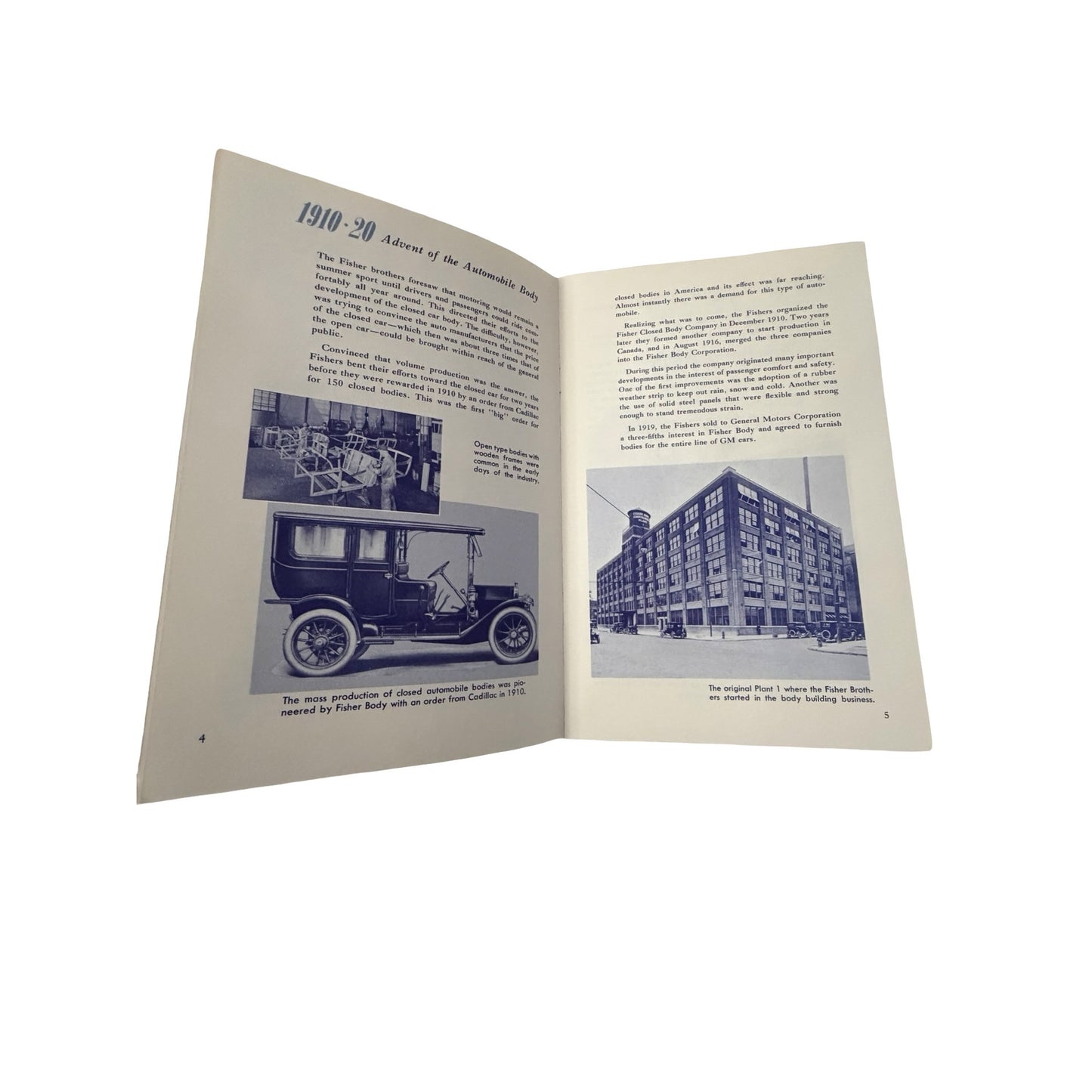 1965 GM Fisher Body Booklet & A Look at GM General Motors Brochure Lot of 2