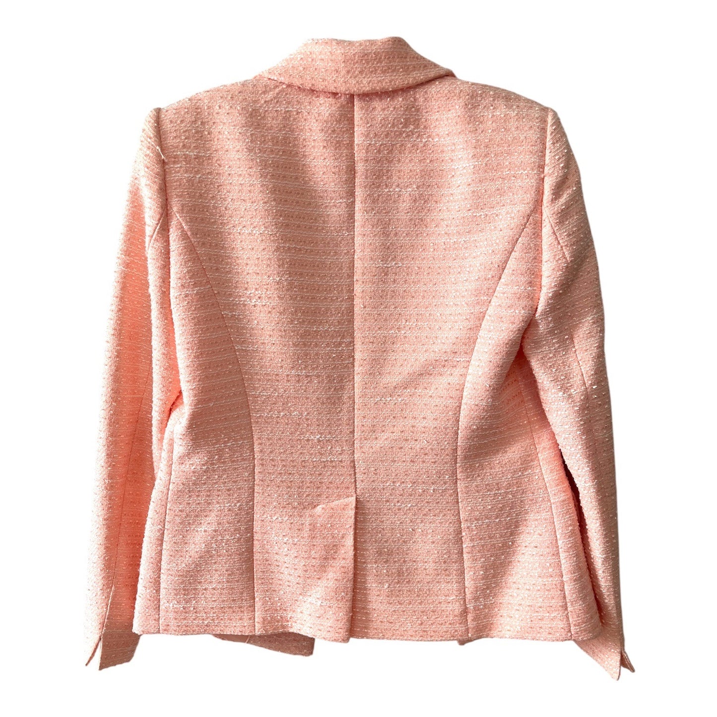 Calvin Klein Pink Tweed Blazer Jacket Women’s Size 4