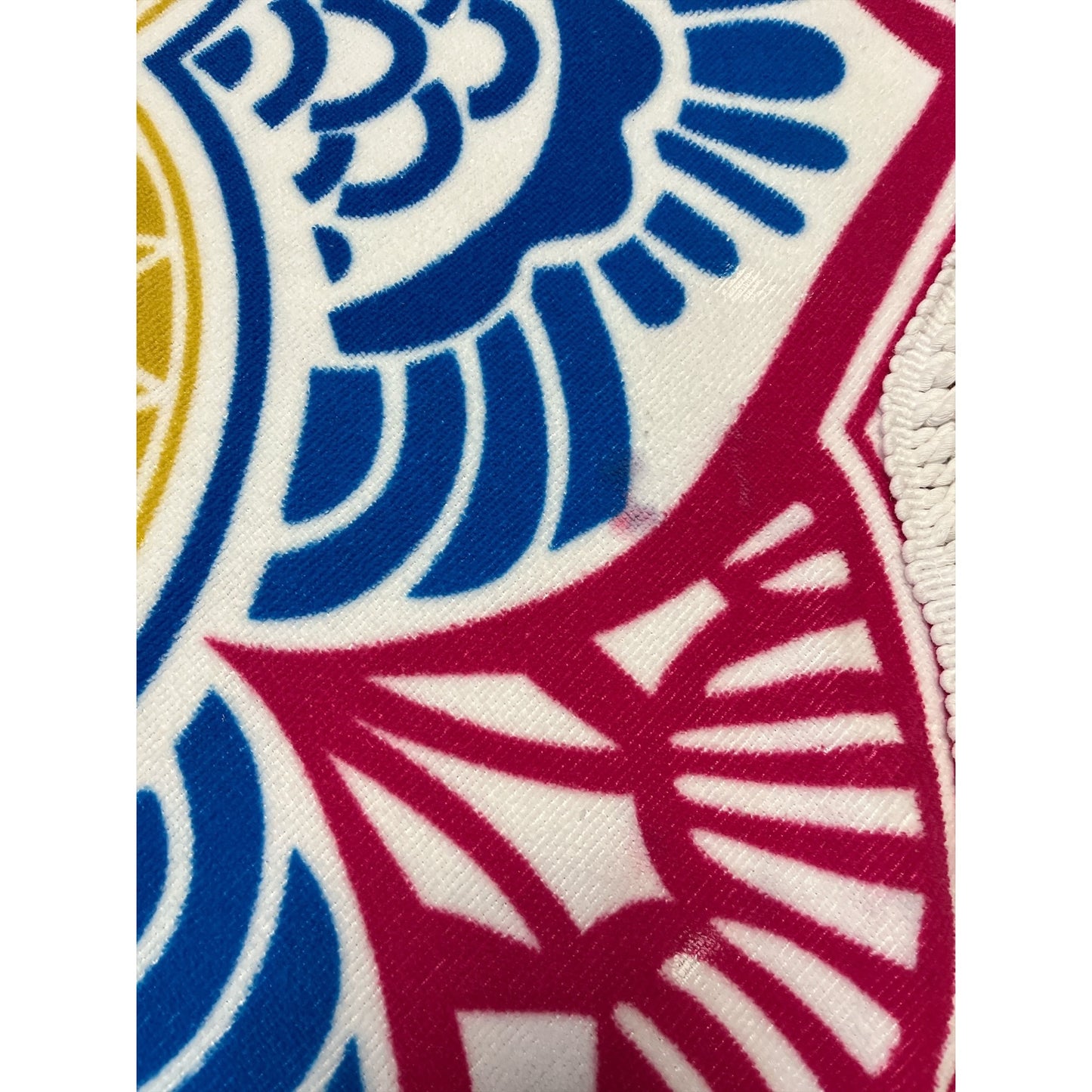 Round Mandala Beach Towel – Multicolor Boho Style – 60” – NWOT