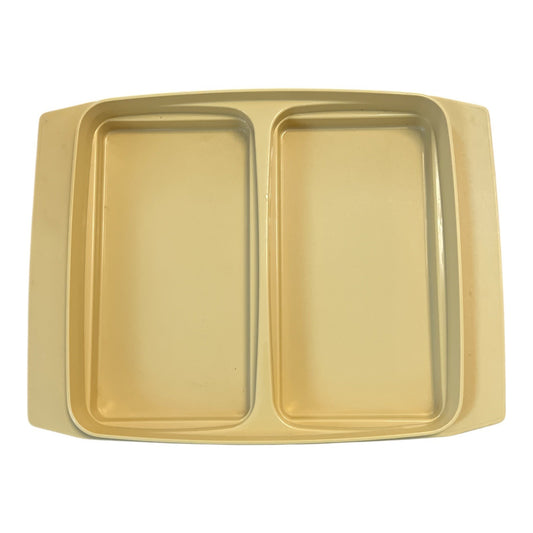 Vintage Tupperware Deviled Egg Carrier Base Only – Model 723-3 – Harvest Gold – No Lid or Inserts