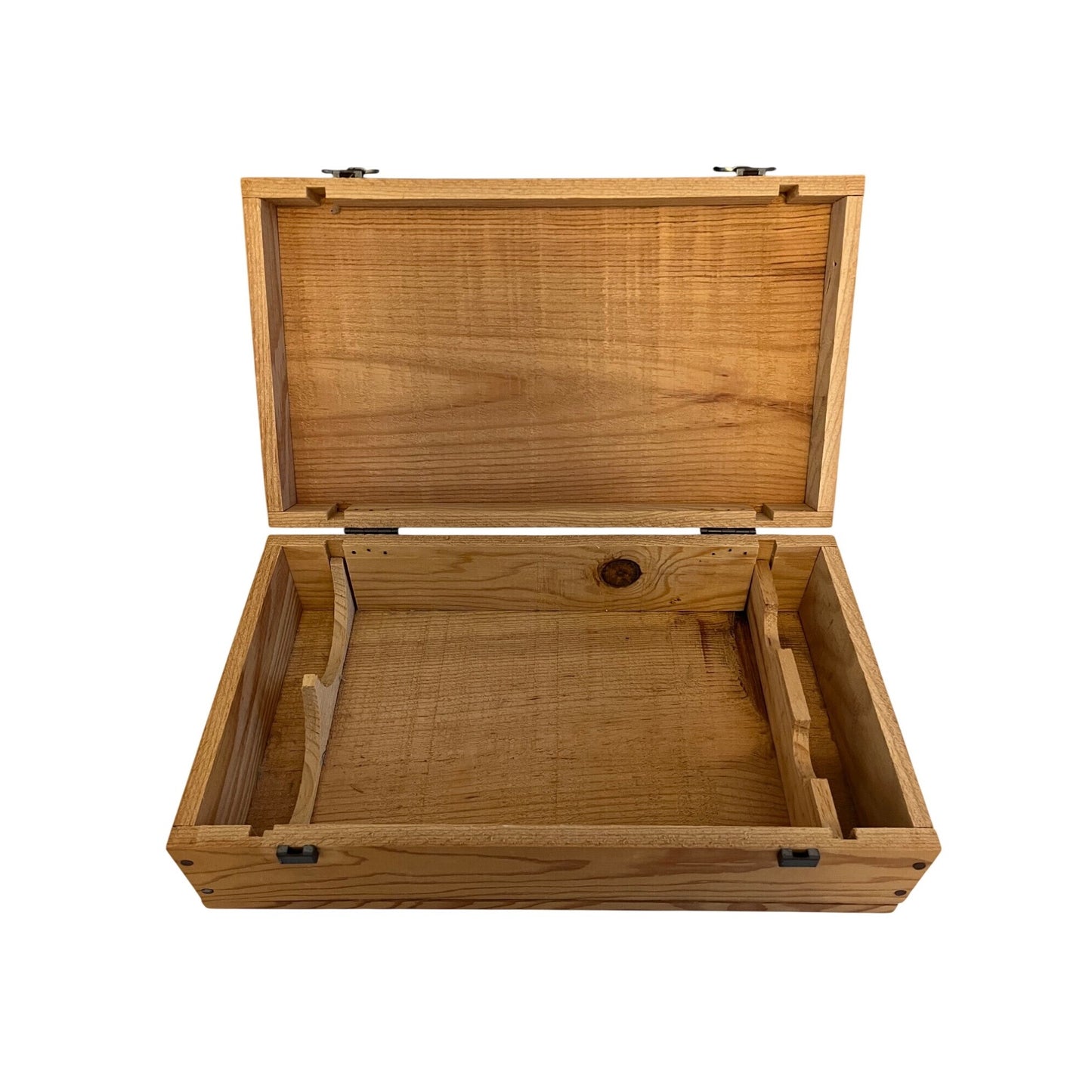 Vintage Mouton Cadet Wooden Wine Box Rothschild Bordeaux Crate 2 Bottle Storage Case