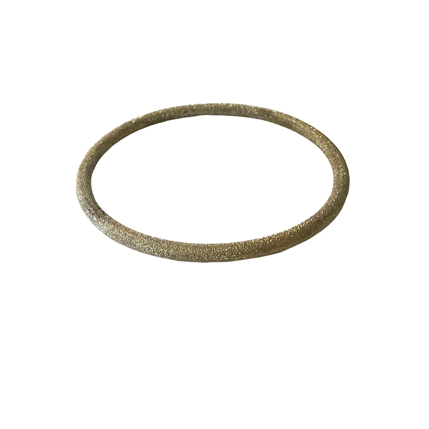Vintage Gold Tone Stardust Bangle Bracelet Textured Slip On Minimalist Stackable
