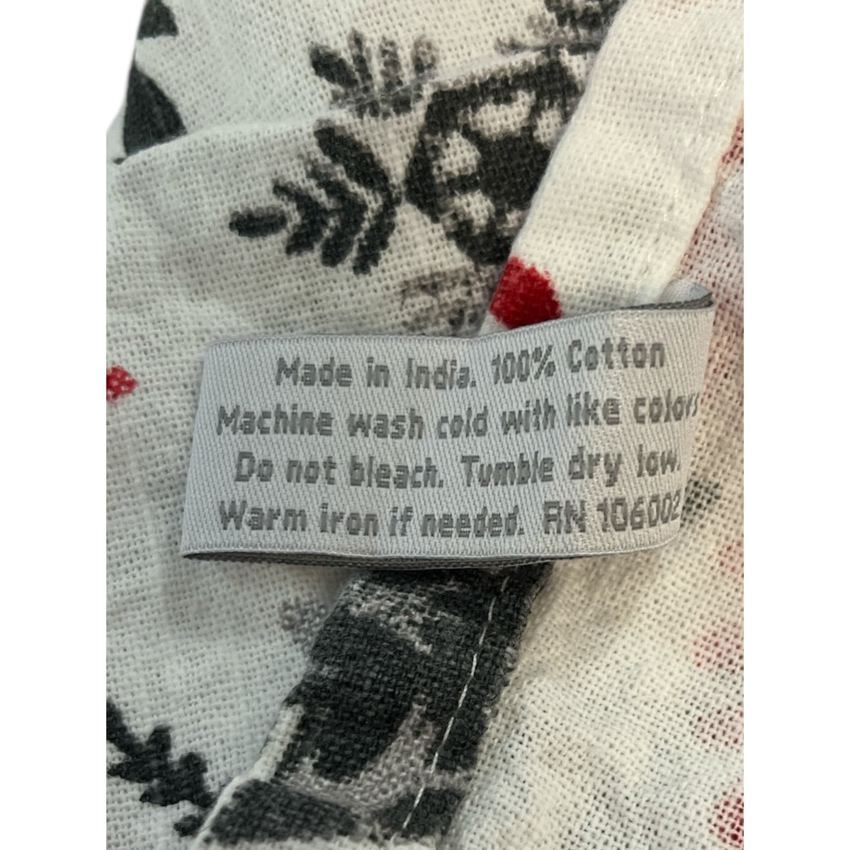 The Farmhouse Rachel Ashwell Christmas Snowflake Tablecloth 60x84 Cotton