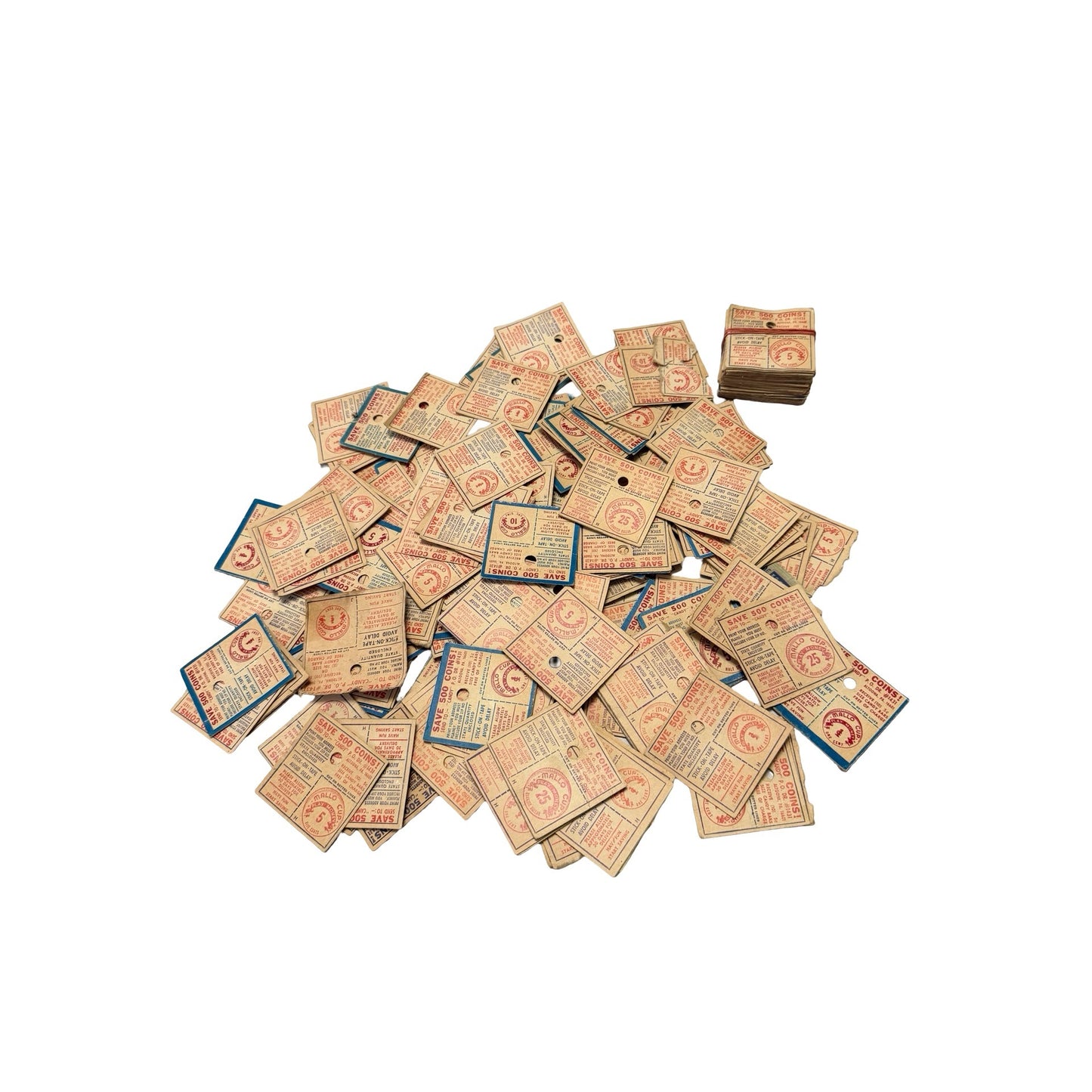 Vintage Mallo Cup Play Money Huge Mixed Lot 1 5 10 25 Cent Candy Advertising Ephemera