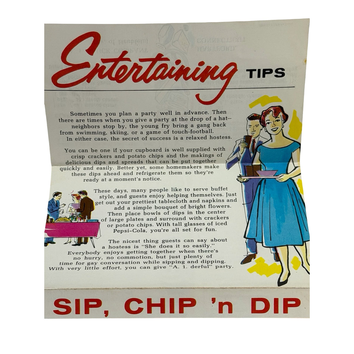 Vintage A1 Steak Sauce Pepsi Cola Sip Chip n Dip Recipe Booklet 1950s