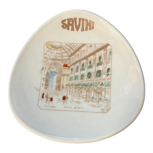 Vintage Savini Milano Decorative Plate – Felice Missaglia Italy