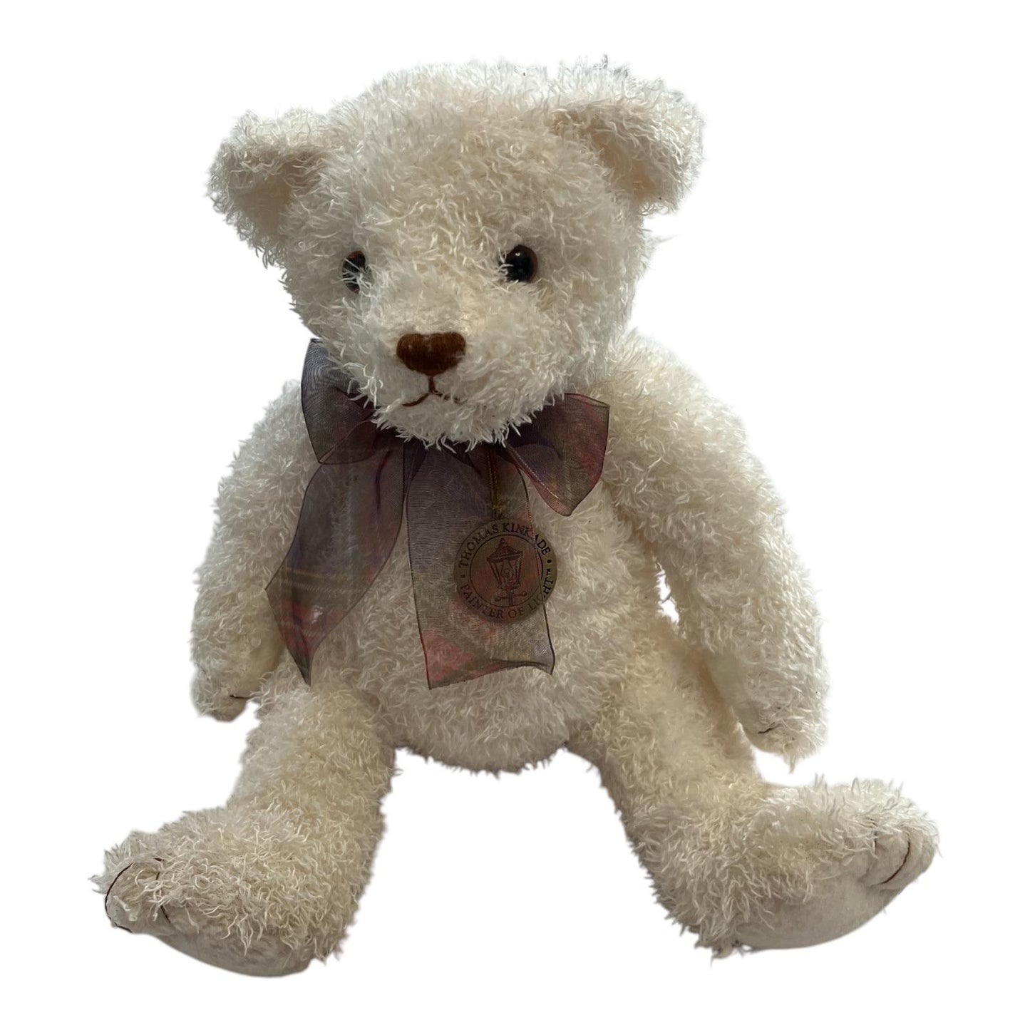 Kurt Adler x Thomas Kinkade Plush Christmas Bear – 11" Collectible