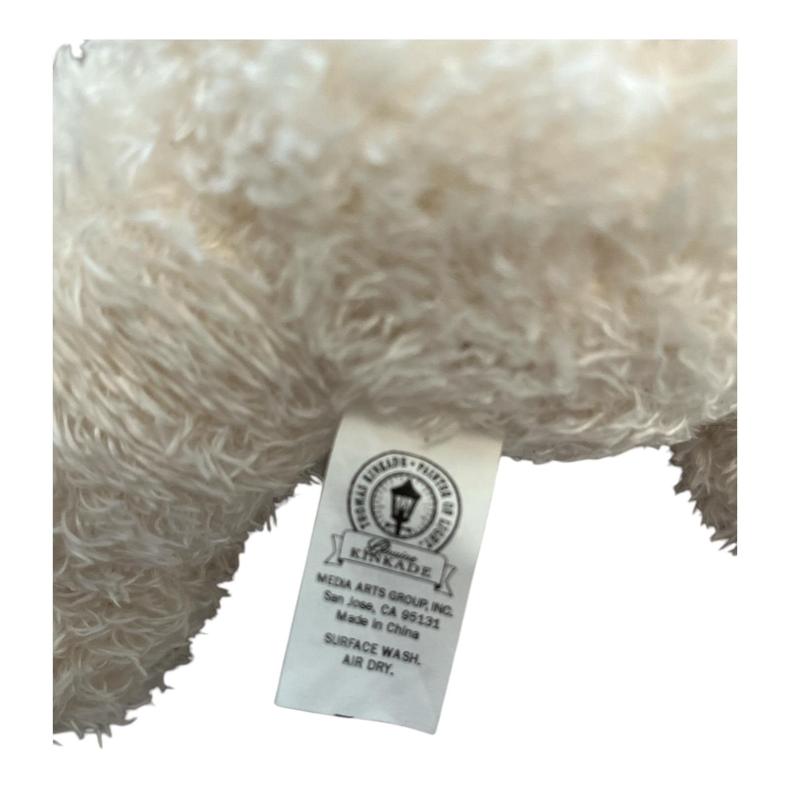 Kurt Adler x Thomas Kinkade Plush Christmas Bear – 11" Collectible