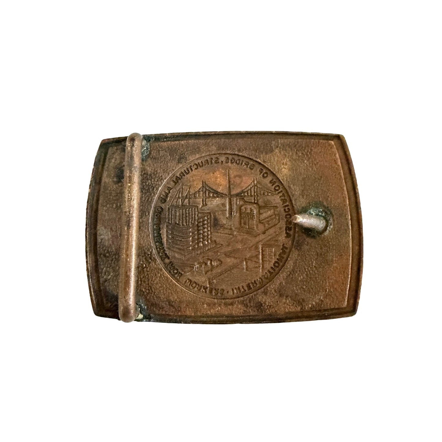 Vintage International Association of Bridge Structural & Ornamental Iron Workers Belt Buckle