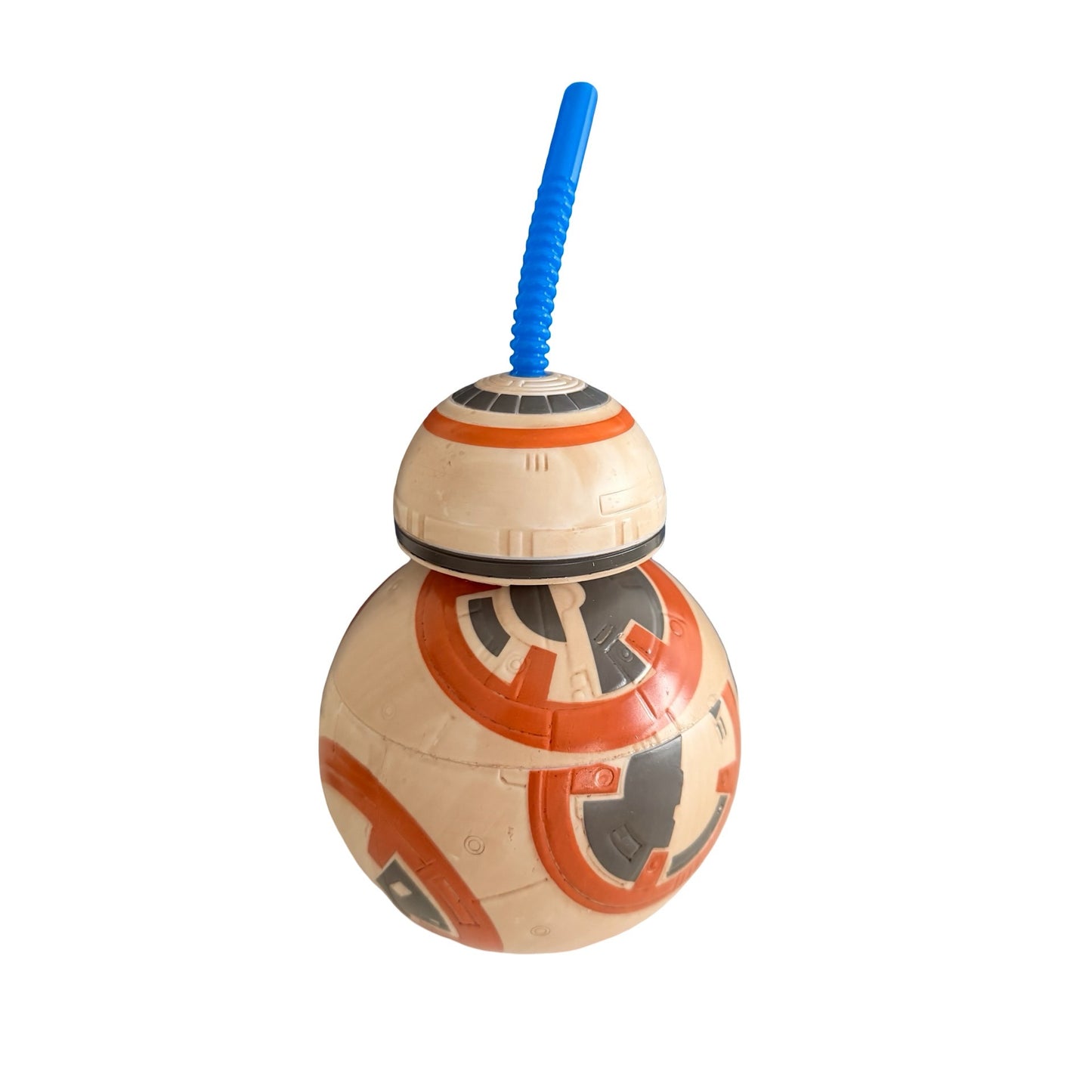 Disney Parks Star Wars BB-8 Sipper Cup With Blue Straw Droid Souvenir The Force Awakens