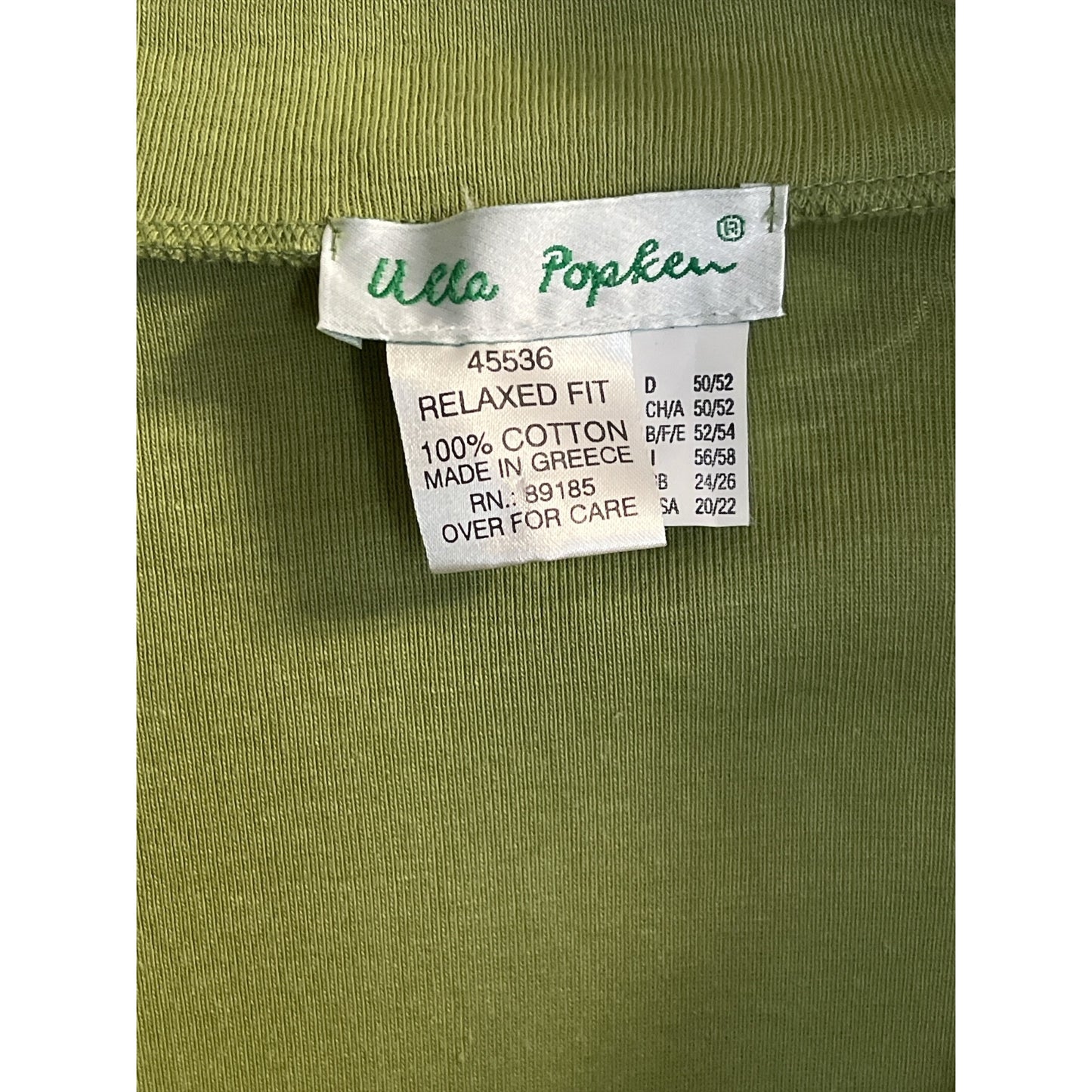 Ulla Popken Olive Green Cowl Neck Tunic Top 20/22 Y2K Greece