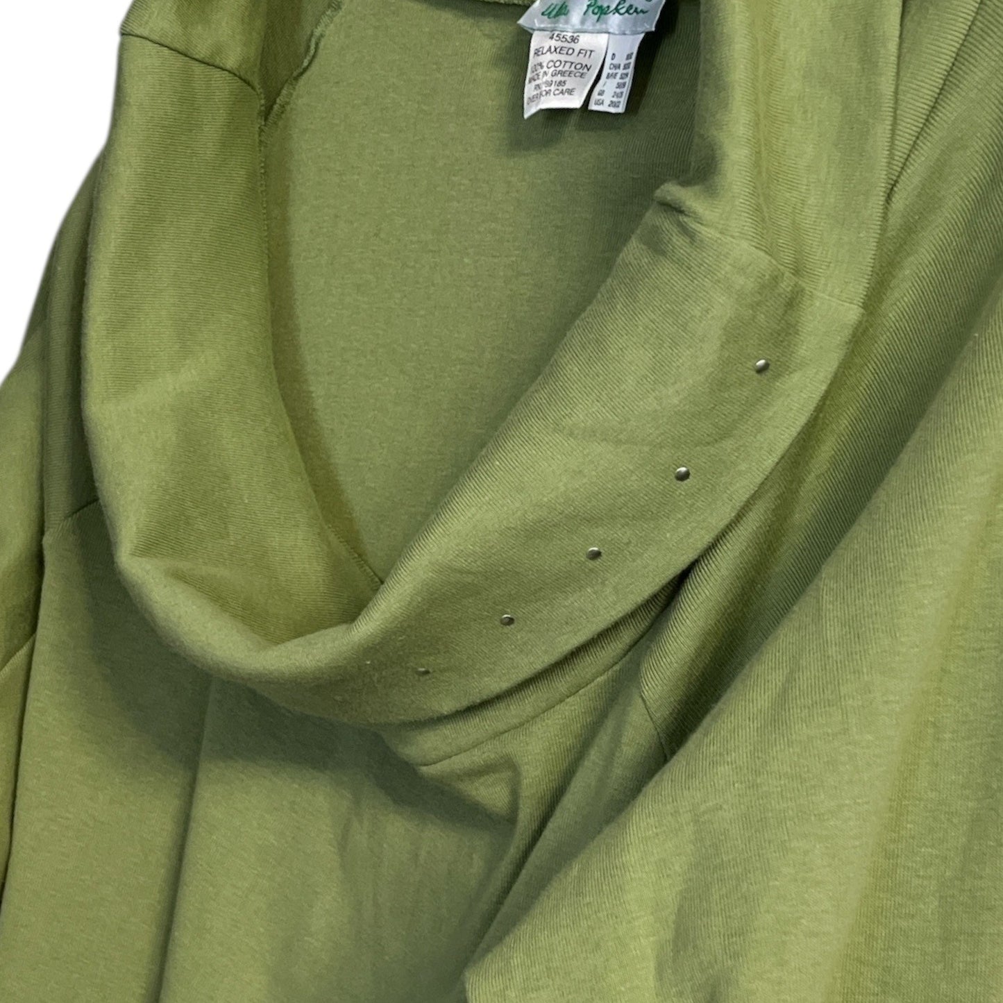 Ulla Popken Olive Green Cowl Neck Tunic Top 20/22 Y2K Greece