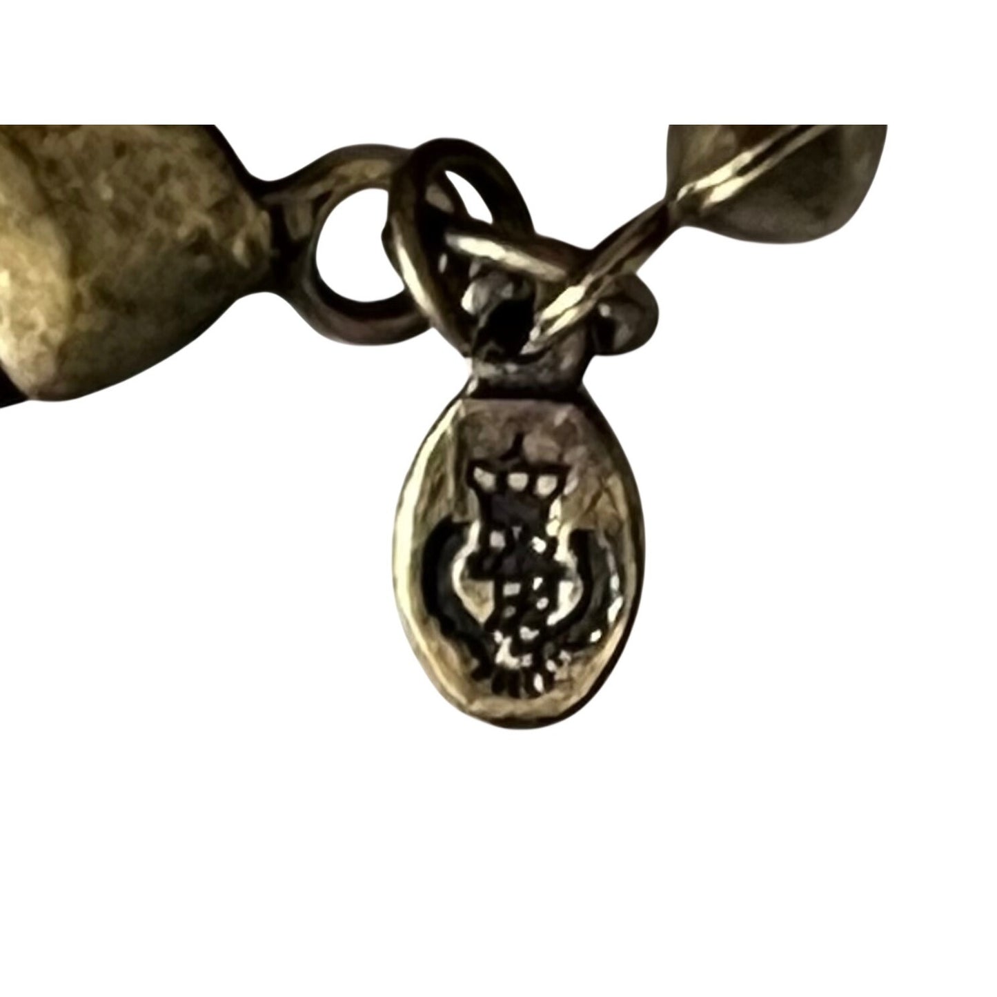 Premier Designs Brown Faceted Bead Necklace Gold Tone Spacers Adjustable Vintage