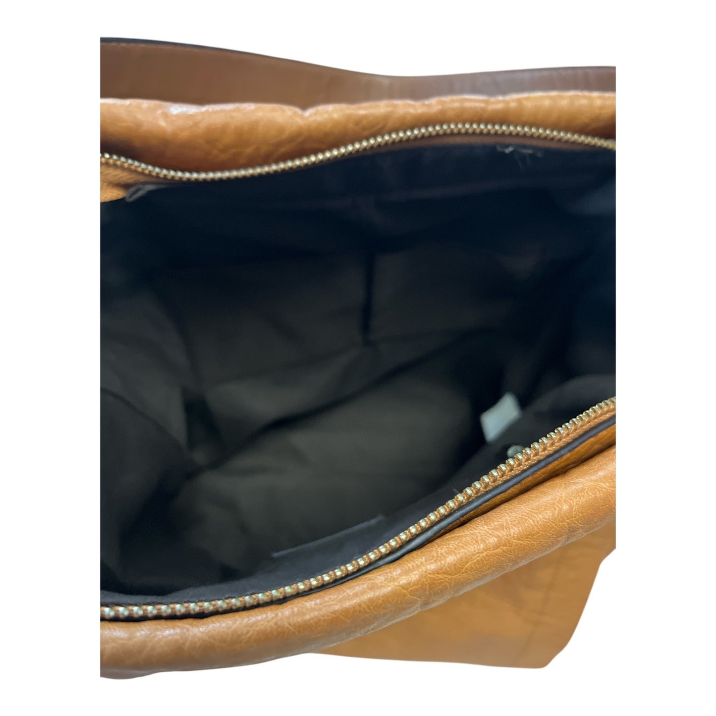 Parfois Brown Slouchy Hobo Bag Vegan Leather Drawstring Shoulder