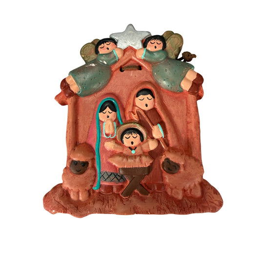 Vintage Whitefeather Studios Frontier Daze Southwestern Nativity Wall Hanging