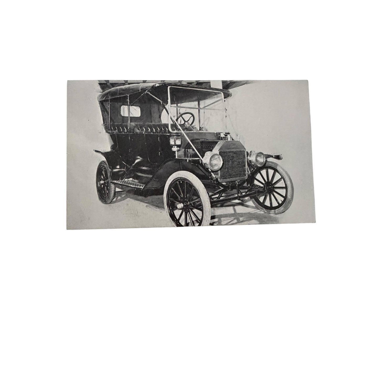 1912 Ford Model T Pioneer Village Minden Nebraska Vintage Unused Black & White Postcard