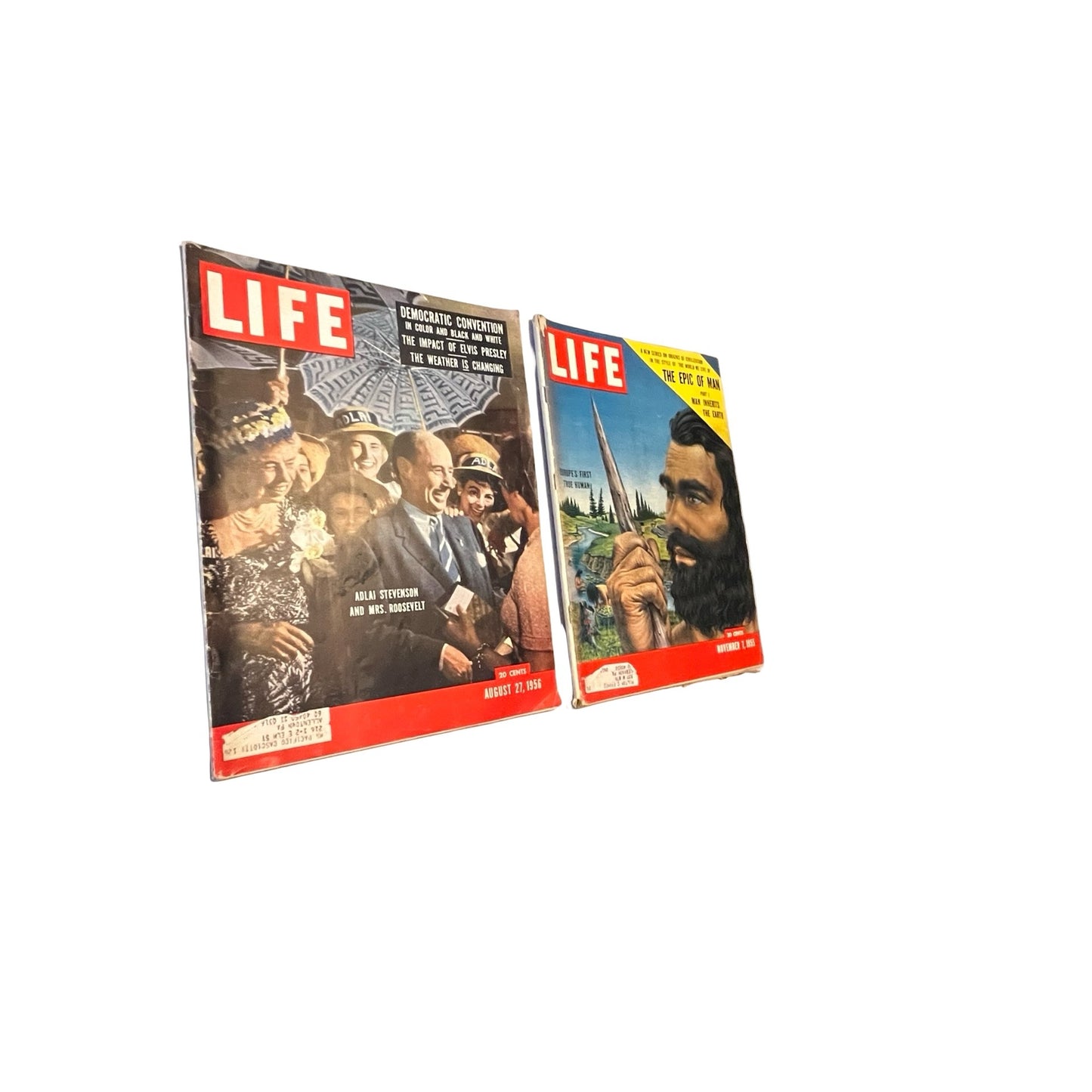 Vintage LIFE Magazine Lot 1955 1956 Elvis Presley Ads Marlboro Coke Lucky Strike Ephemera