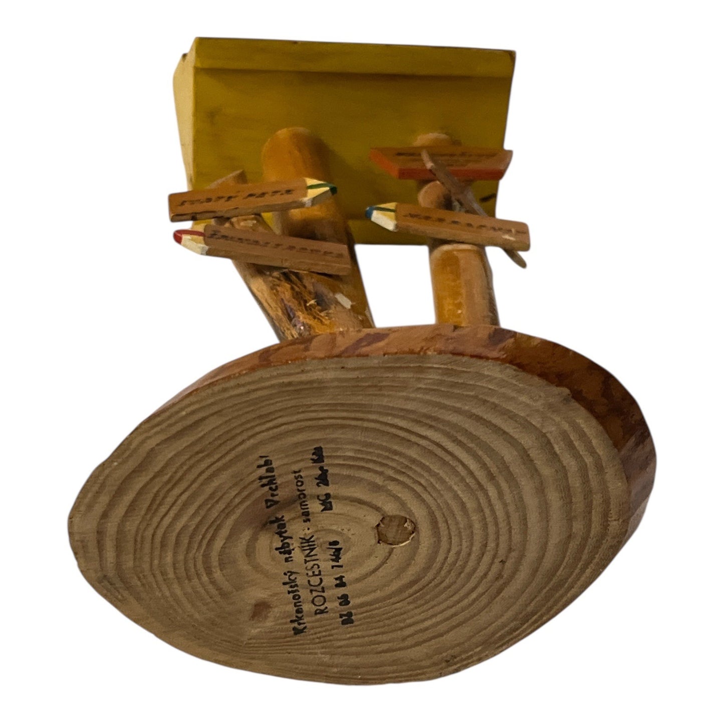 Vintage Czech Krkonoše Wooden Signpost Souvenir “Rozcestník” Vrchlabí Folk Art