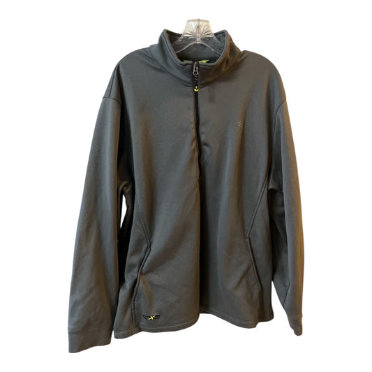 IZOD XFG 1/4 Zip Pullover Mens XL Gray Performance Stretch Jacket Lightweight