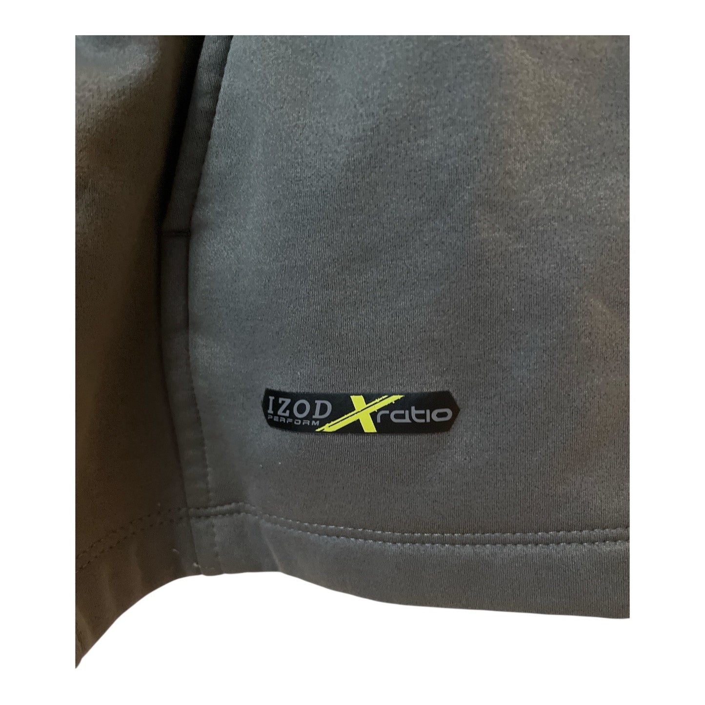 IZOD XFG 1/4 Zip Pullover Mens XL Gray Performance Stretch Jacket Lightweight