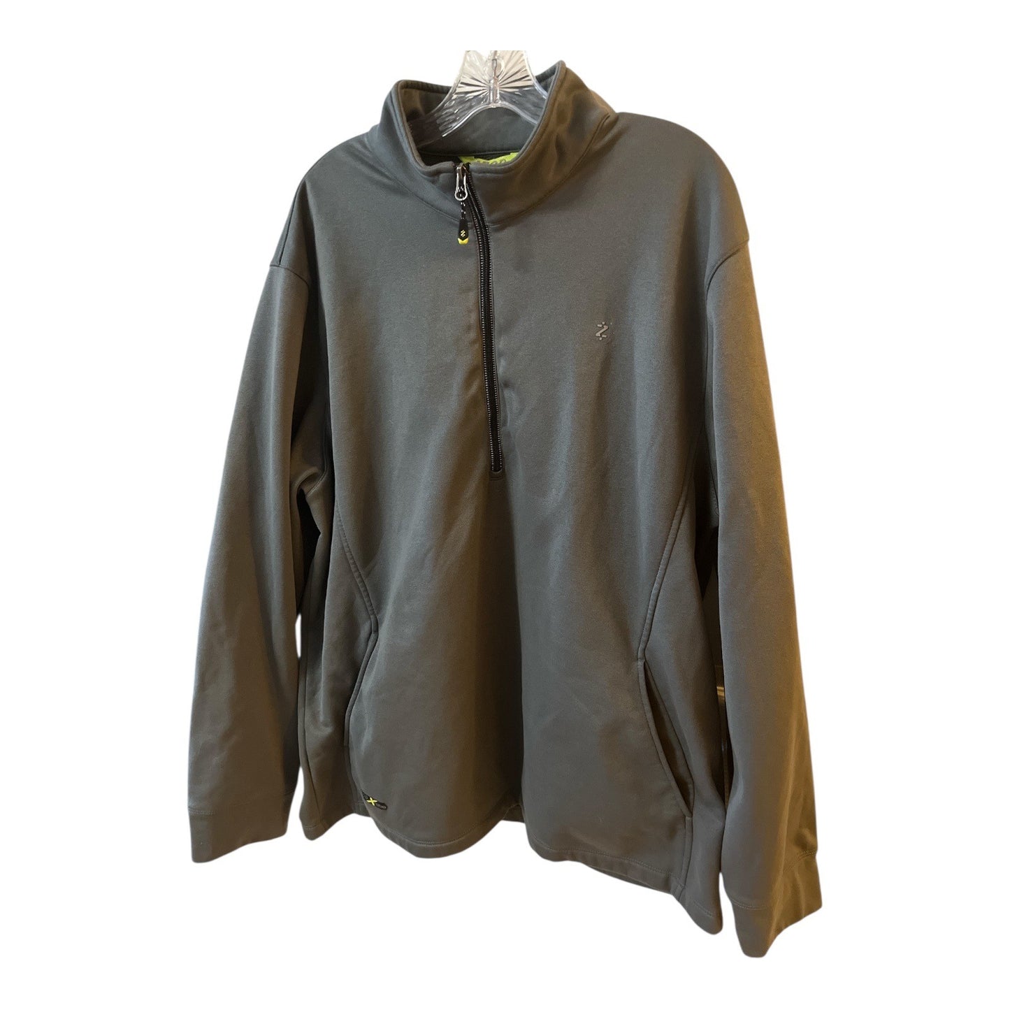 IZOD XFG 1/4 Zip Pullover Mens XL Gray Performance Stretch Jacket Lightweight