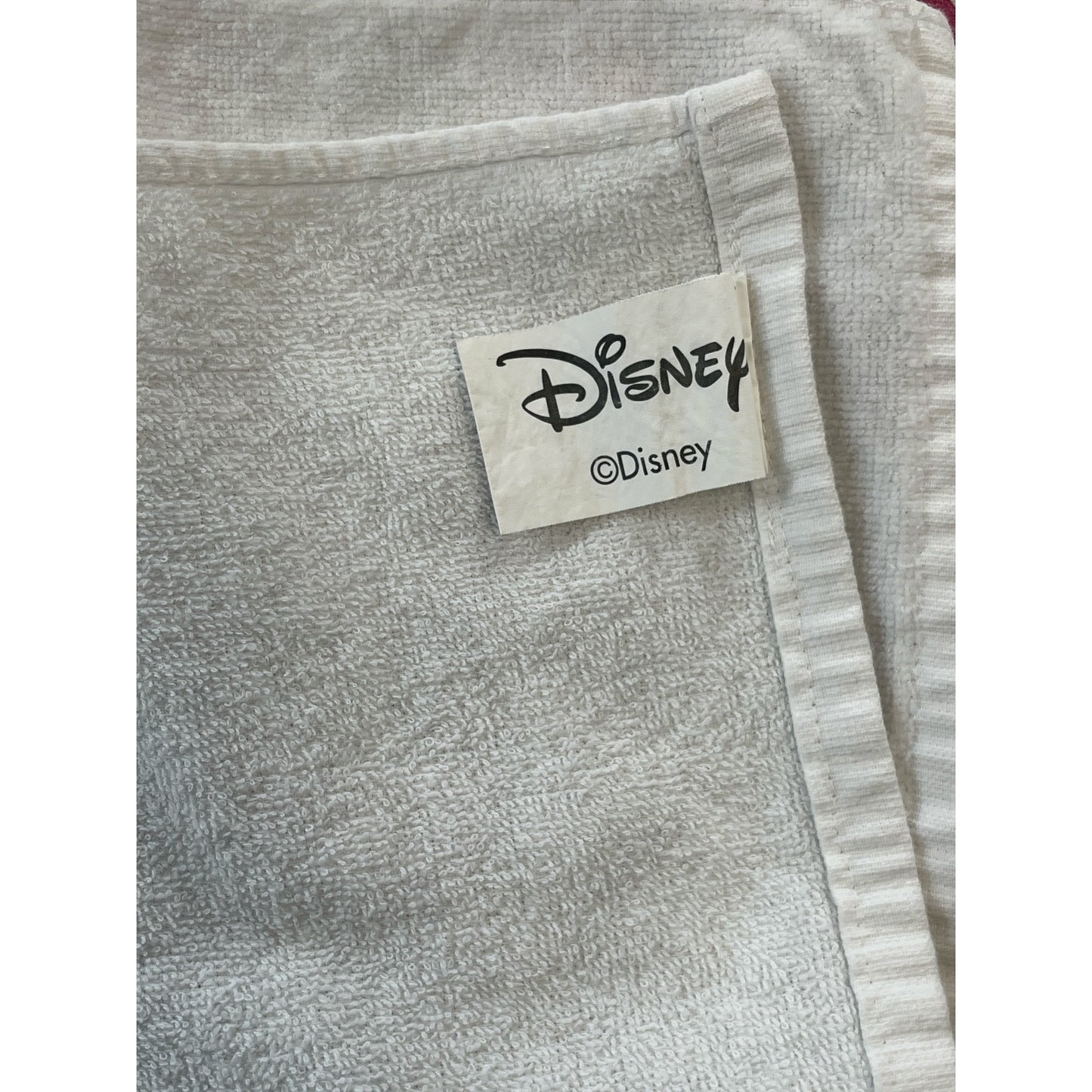 Disney Minnie Mouse Sketch Print Cotton Hand Towels Set of 2 Black White