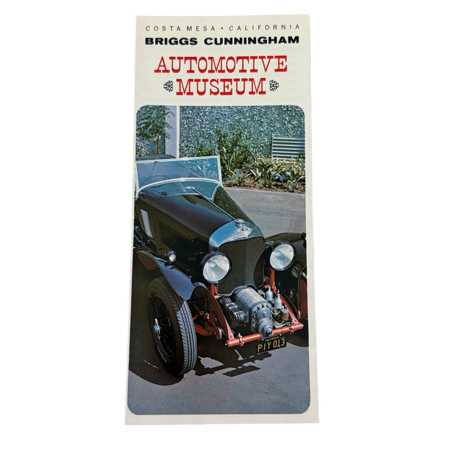 Vintage Briggs Cunningham Automotive Museum Brochure Costa Mesa California Classic Cars