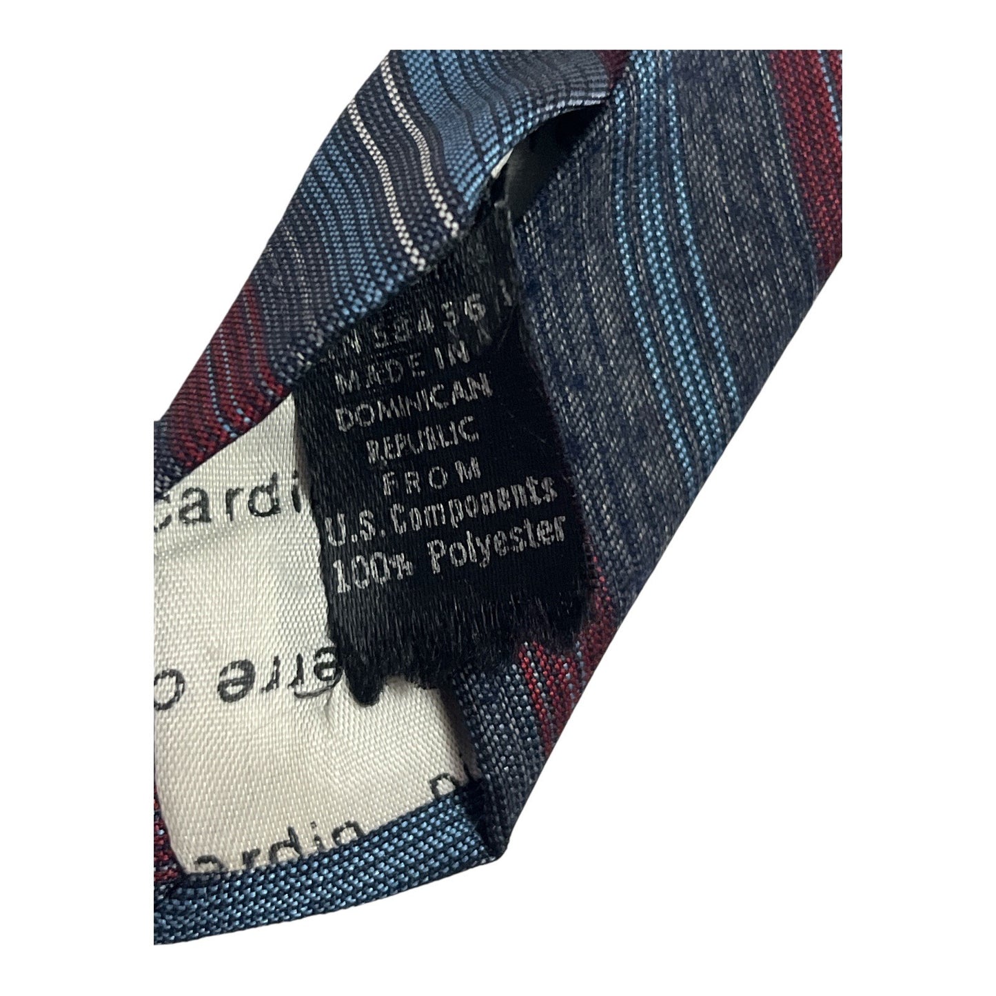Vintage Pierre Cardin Neckties – Set of 2 Striped Polyester Ties – Brown & Blue