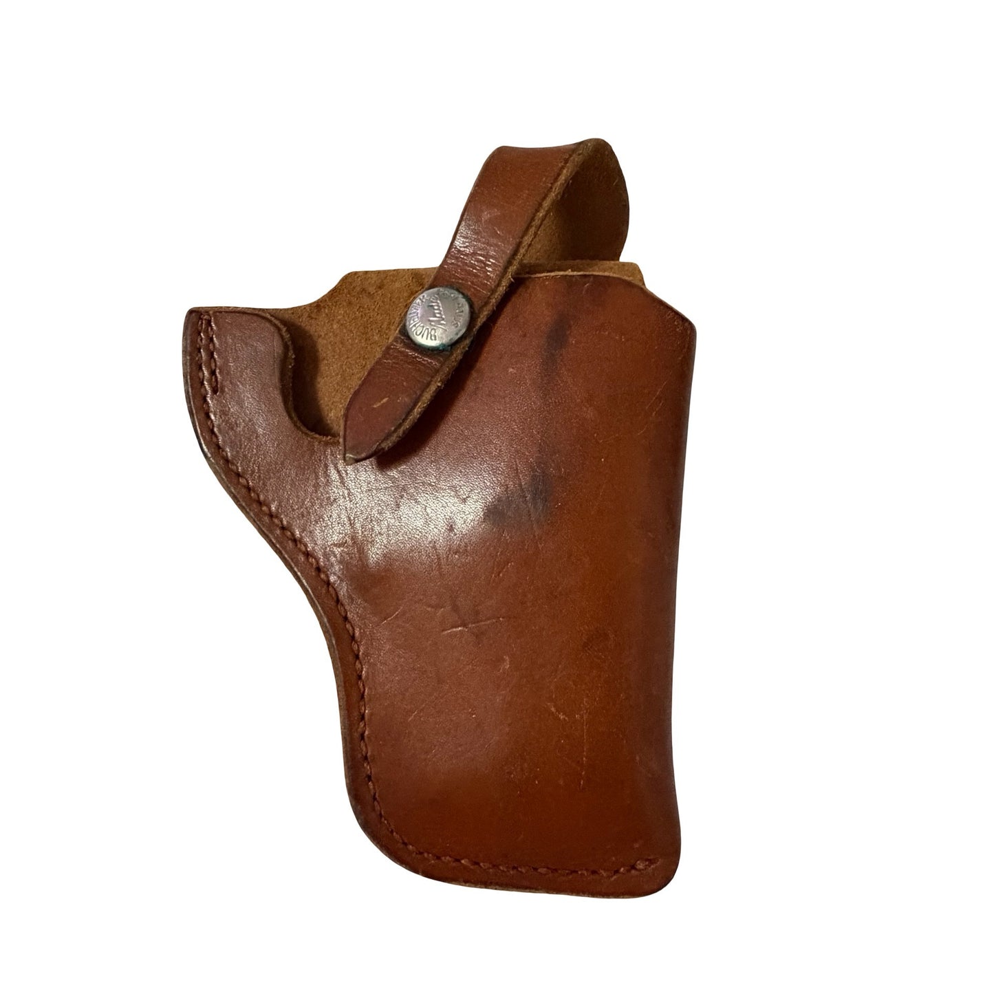 Bucheimer PM-3 Brown Leather Belt Holster Snap Closure St. Louis MO USA