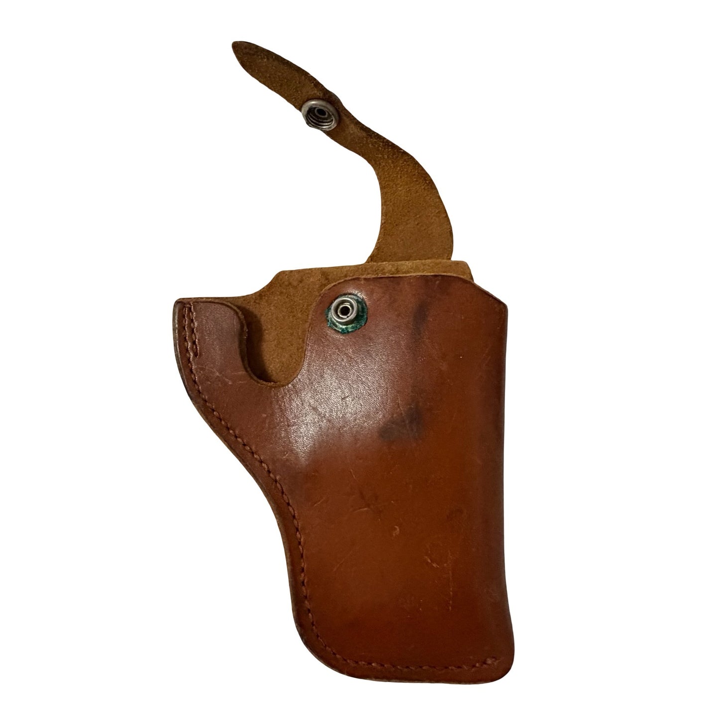 Bucheimer PM-3 Brown Leather Belt Holster Snap Closure St. Louis MO USA