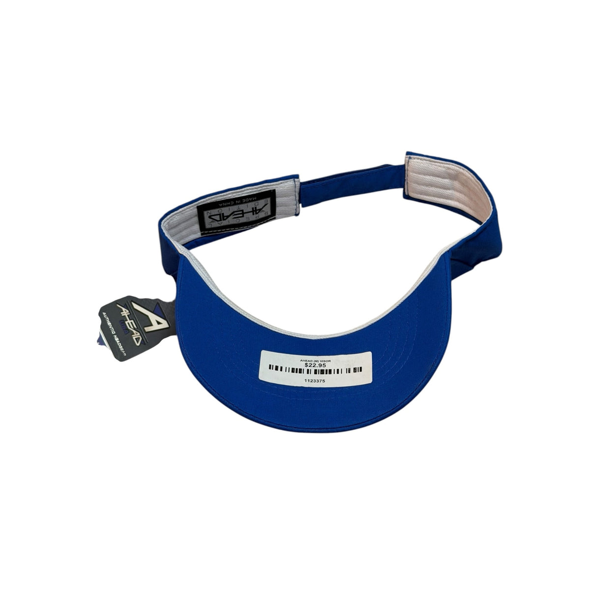 Disney Mickey Mouse Golf Visor Ahead USA Royal Blue Embroidered Adjustable NWT