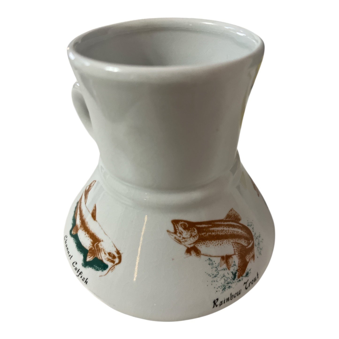 Vintage Bearly Surviving Fishing Mug Largemouth Bass Channel Catfish 1984