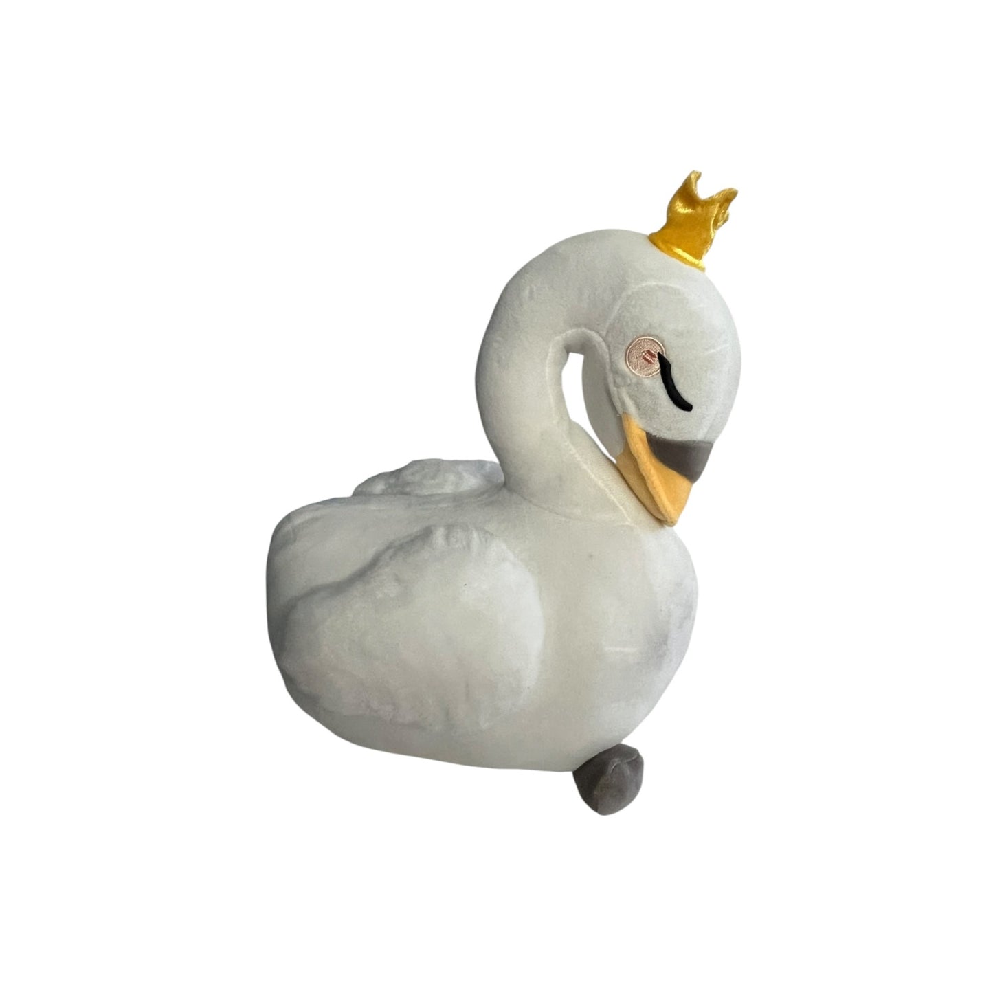 Honeymaru Swan Plush 11” Kawaii Crowned White Swan Stuffed Animal