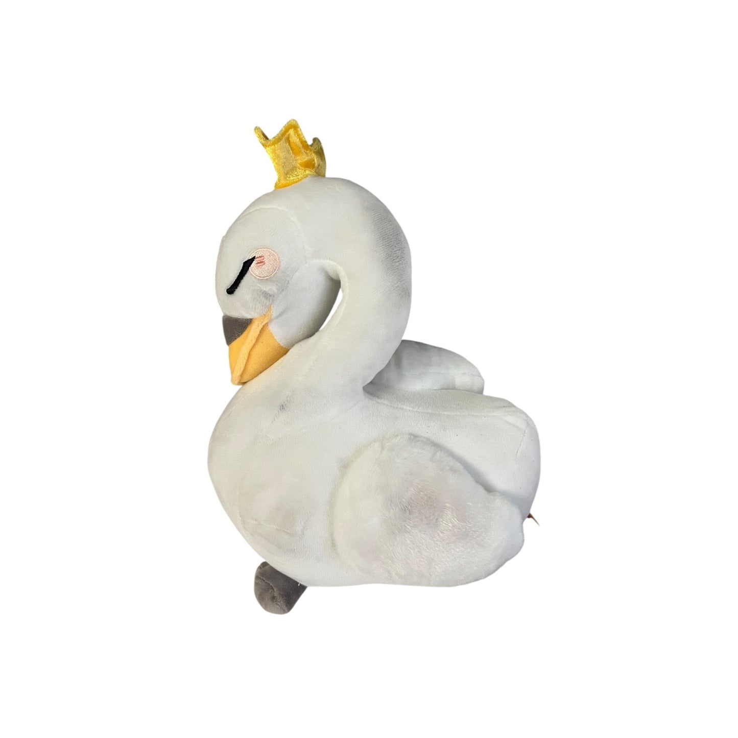Honeymaru Swan Plush 11” Kawaii Crowned White Swan Stuffed Animal
