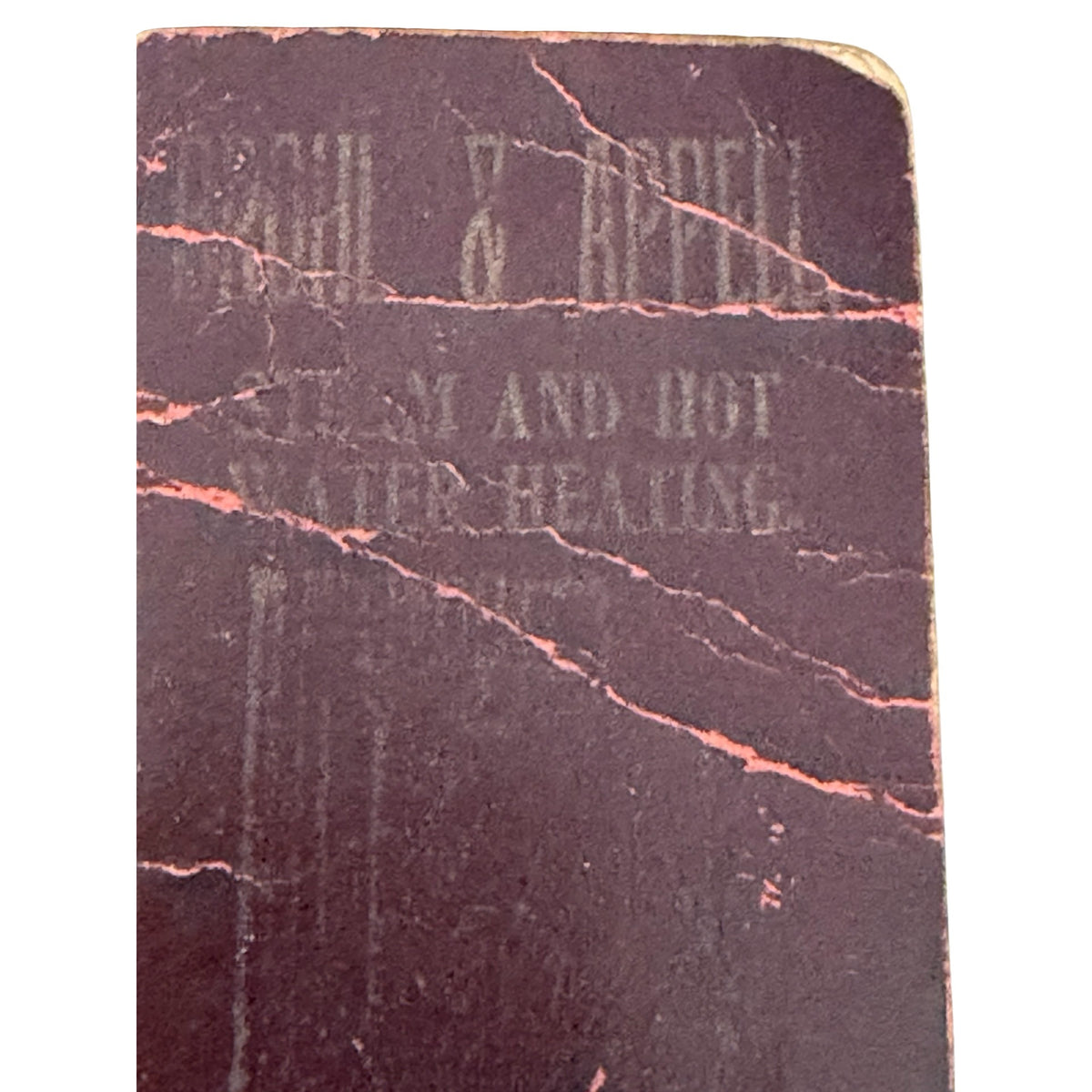 Antique 1901 Brohl & Appell Plumbing Heating Lighting Advertising Pocket Notebook
