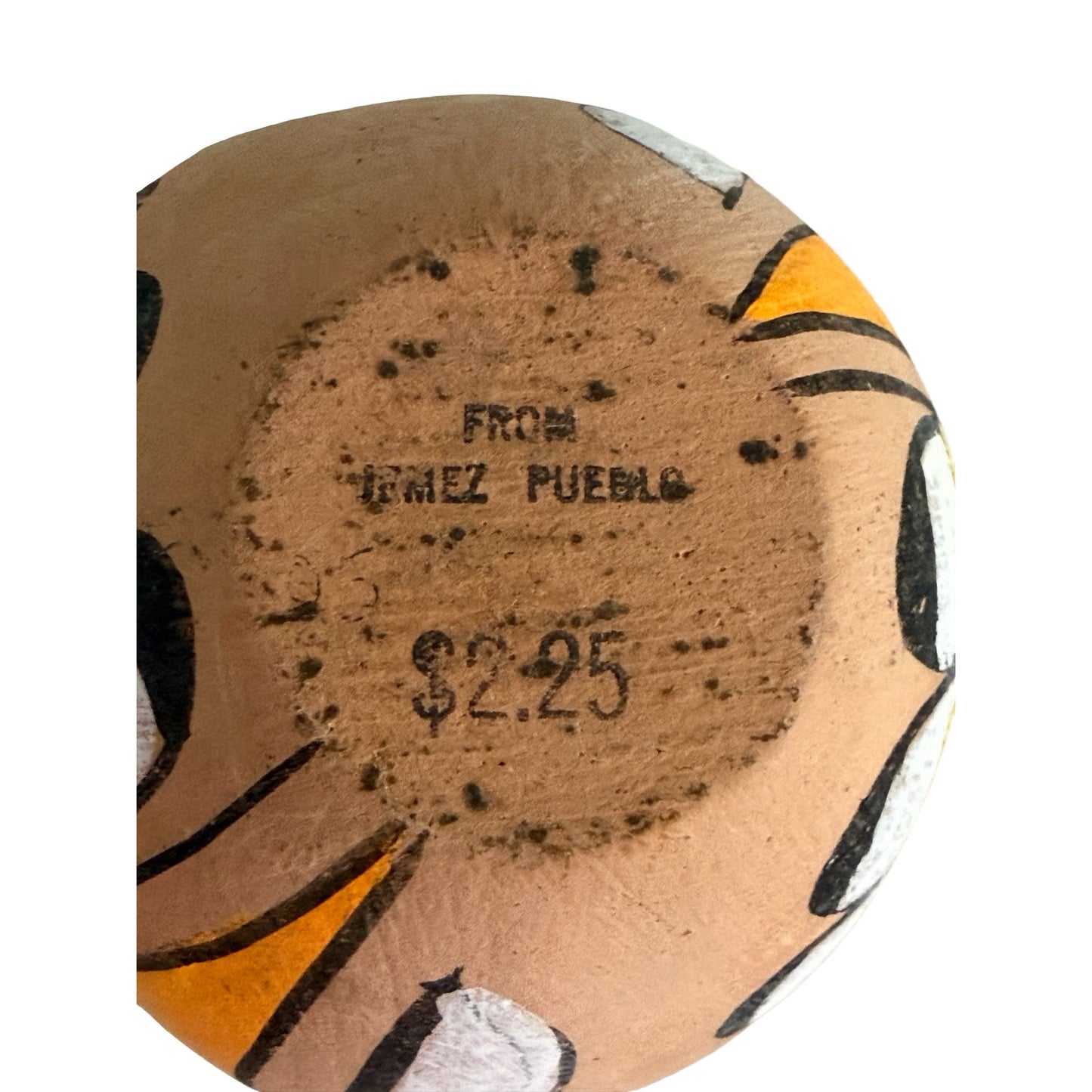 Vintage Jemez Pueblo Pottery Mini Pot Hand Painted Southwestern Native American Art Vase