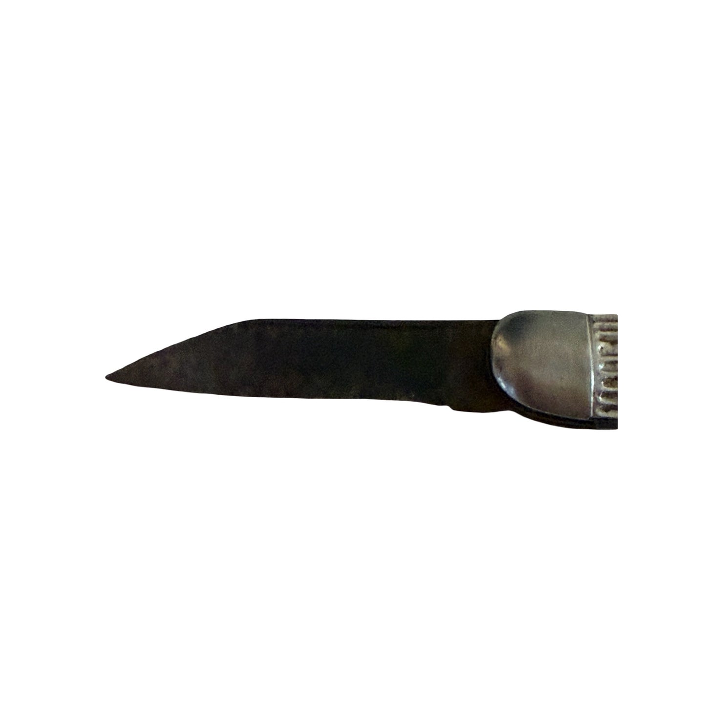 Vintage Hammer Brand USA Folding Pocket Knife Brown Jigged Handle Single Blade